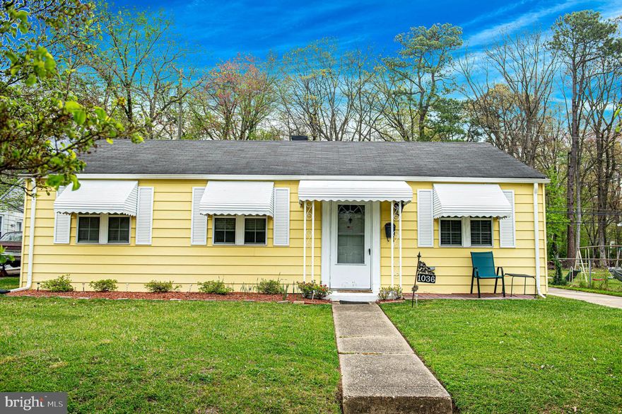 Welcome home to 1036 Fitzallen Road, a spacious 3 bedroom, 2 bathroom rancher in the highly sought out neighborhood of Harundale!  This move in rancher features a large addition for added square footage that is separate from the main living area, offering a private living space.  When you walk into the home, the living room opens to the kitchen and eat in area.  Kitchen features stainless steel appliances and a large pantry with plenty of storage.  Off of the kitchen is a nice sized dining room that leads to the fenced in backyard and laundry.  Main hallway takes you to the three bedrooms, updated hall bathroom, and additional room for an office.  The 3rd bedroom is large enough to be used as a primary suite, with a nice sitting room, second nicely finished bathroom, and large walk in closet.    Enjoy the backyard patio and fenced in yard during the warmer months.  Detached one car garage and long drive way for added parking.  Front awnings painted (2024), HVAC/Mini splits (2023), water heater (2021), gutters (2020), and carpets have recently been updated.  Laundry room off the dining room has upgraded appliances and plenty of cabinetry for storage.  Main hallway features a spacious closet for additional storage.  Close to schools, shops, and restaurants!  Conveniently located to BWI Airport, Ft. Meade, Baltimore, Annapolis and Washington DC. Quick access to I-97, Rt 100 and I-695/95/295.