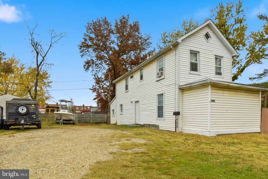 Looking for a property with lots of potential offered at a reasonable price? This is it. Come see this detached home located just steps from the Famous Jimmy's Seafood restaurant. This home features 2 spacious bedrooms, with one being loft style, and one full bathroom. It has 2 levels of living space, a utility basement, and an extra lot big enough to build on. The roof is only about 4 years old, water heater is from 2017, electrical service has been upgraded to 200 amps, HVAC venting is in place and ready for a new unit, and the yard is fenced in. Close to I-95 and I-895, and just minutes from downtown Baltimore. Schedule your showing today. House is being sold as is.