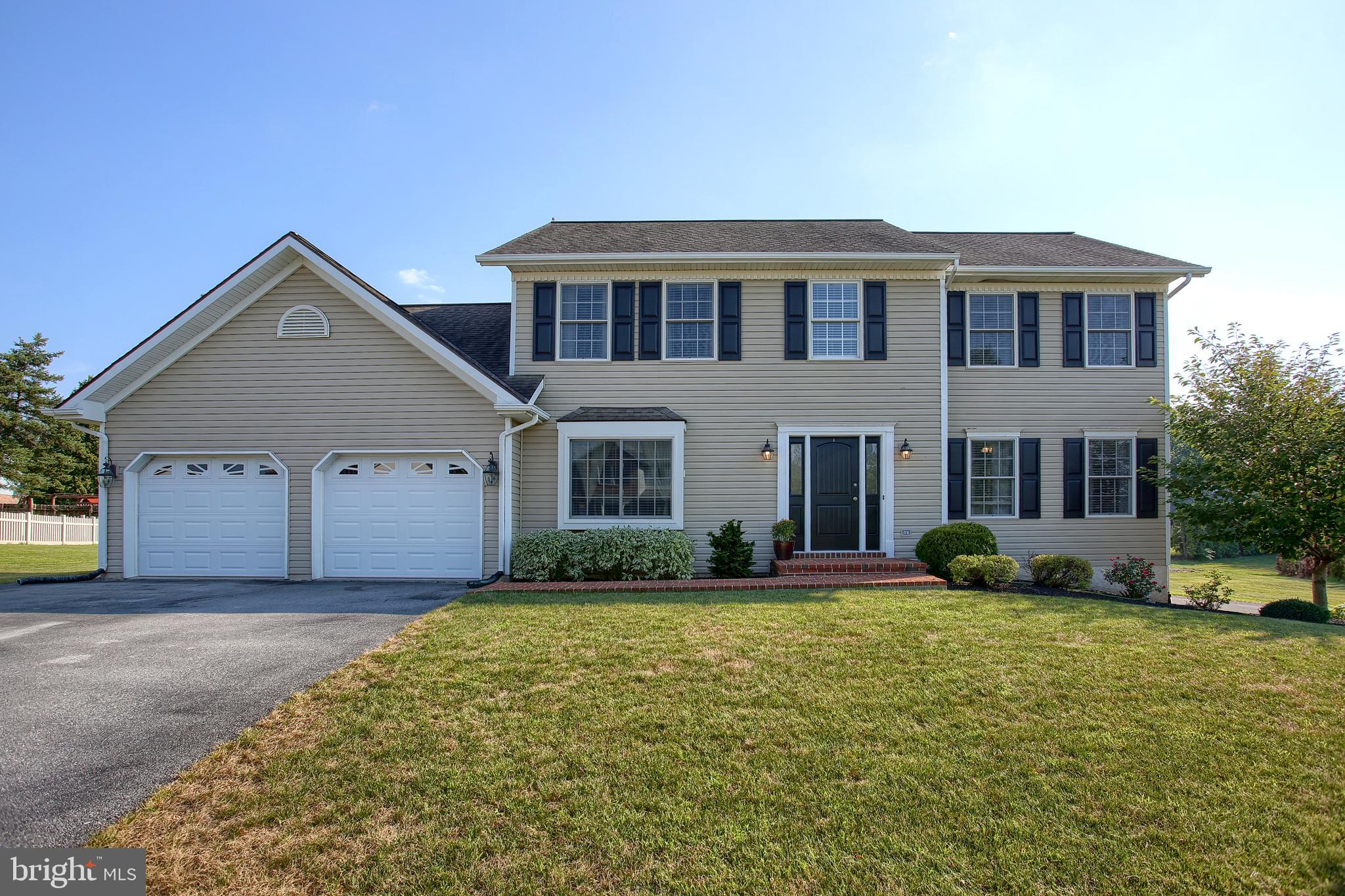 Desirable Southgate Manor development in S. Lebanon Twp., features 5 bedrooms, 3.5 baths, 2 car garage with finished Lower Level. Lots of nice updates in this beautiful home-Kitchen has new granite tops, tile backsplash, new luxury vinyl plank flooring in kitchen & dining area, SS appliances, under cabinet lighting and an abundance of cabinet space! Family room w/ gas fireplace, Dining room with Bamboo flooring, Formal living room w/ new windows, New front door and new sliders that lead to deck overlooking spacious backyard w/ shed & River rock pad for parking a trailer/boat. Master bedroom features a master bathroom w/ spa tub, large walk in closet w/ built-in shoe display & mirrored door that leads to a sound-proof private office w/ built-in safe. Spacious 2nd floor laundry and nice size bedrooms. Lower Level has 5th bedroom, playroom, great media room, storage area, full bath and pellet stove that heats up to 4000 sq ft w/ new stone wall background. Features new solar panels by Trinity for those who want an environmentally-friendly home! New radon system. Garage has heat & central air as well as plumbing. Surround sound in living room and media room in lower level. Great house for the price! Fantastic location close to schools and shopping.