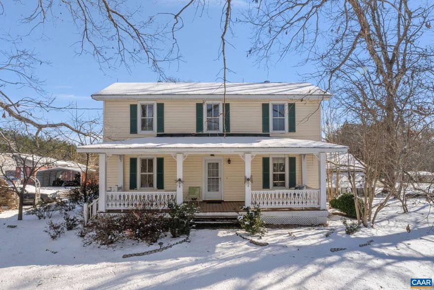 Farmhouse and two parcels totaling 8.78 ac.  4 beds/3 baths.  Hardwood floors in original structure/Primary bed addition has subfloor and carpet.  Beautiful woodwork trim and inside transom windows that open and close.  House needs updating and is being sold as/where is. Seller will make no repairs.,Formica Counter,Wood Cabinets