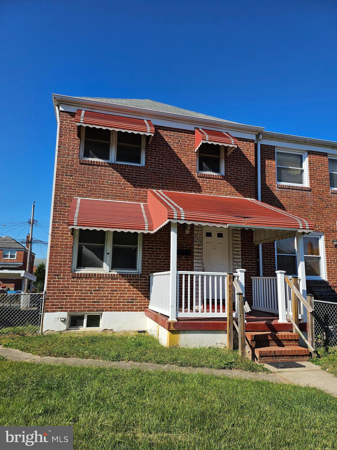 Offer deadline by 2pm on 10/24. End of group townhome with front porch, 3 Bed, 2 bath, finished basement, with parking pad and deck in the back. Overall good condition with cosmetic updates needed. New HVAC and waterproofing! Updated windows. Estate sale, sold as-is. Recently rented for $1600/month. Perfect for an investor looking for a rental or savvy homeowner for potential equity with updates. ARV $240-$250k.