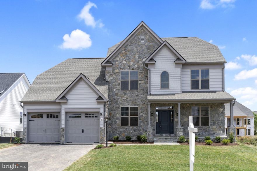 Gorgeous Brand-New Home
Here’s your chance for a luxurious, brand new, never lived-in home within the premier Beallair community WITHOUT the wait! Gorgeous Wormald built home with all the impressive upgrades like the Vintage interactive security and monitoring Smart Home package, an audio/video smart device controlled main level speaker system, WiFi doorbell with video, Hepa filtration system, and a whole house Central Vacuum! The exterior of the home features flagstone pavers leading to the large flagstone porch for watching the beautiful sunsets. The 2-story foyer makes a grand entrance along with 10-foot ceilings throughout the main level. You will be delighted to see a separate dining room and an office with double French glass doors before entering the open layout of the family room, kitchen, and breakfast area. You will be amazed by the stylish designer kitchen that features modern conveniences with a flare. The main level master bedroom has been bumped out from the original floor plan and includes 2 master closets. The upgraded master bathroom has an exquisite design featuring a stand-alone shower with a rain shower head and a separate bathtub along with quartz countertops with dual sinks. You will love the family room with the modern linear gas fireplace and floating mantle. Beyond the kitchen eat-in area is a fabulous screened in porch and attached deck! These two large outdoor areas certainly extend the main floor living area and gives you plenty of additional entertainment space. Upstairs there are two bedrooms with a full bathroom that have upgraded tile, mirrors, and dual sinks. The full unfinished basement gives you 2000+ extra square footage with the opportunity to do with as you desire. Lots of light comes in the walk-out basement with two full size windows and glass sliding doors. The basement has a rough in for a full bathroom. This opulent home features too many upgrades to list, but a few that have to be noted are the whole house water softener and reverse osmosis, comfort height toilets, under cabinet lighting, 5 ceiling fan pre wires, gas fireplace fan kit, upgraded pad and carpet in all bedrooms, Bosch dishwasher and holiday candle lighting package. The coveted gated community of Beallair with a beautiful tree-lined entrance offers walking trails, a creek, gazebo, Manor clubhouse, activities for homeowners and most of all a maintenance free lifestyle. The low HOA fee of $199 includes lawn cutting, fertilization, weed treatment, front bed trimming, edging and mulching as well as trash, recycling, and snow removal on all neighborhood roads, and shockingly your driveway, and your walkway to your front door! Future development of a community pool and clubhouse are among the plans of amenities to be added to this highly sought-after community. The location is superb with 3 airports within 50 miles, major cities within 30 miles and it’s a commuter’s dream location. Again, why wait on a “to-be-built” when this home is ready for move in now!