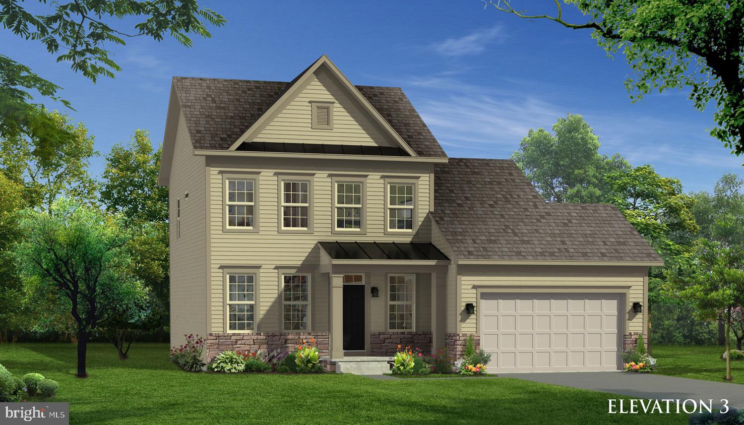 This Cypress II includes a partial stone front iwith porch, 4B, 3.5 BA, and 2 car garage. Features include the 4 ft. rear extension on all 3 levels, morning room (main level and basement), gourmet kitchen, gas fireplace, finished basement area 1, finished basement under the morning room, and finished basement bathroom.
