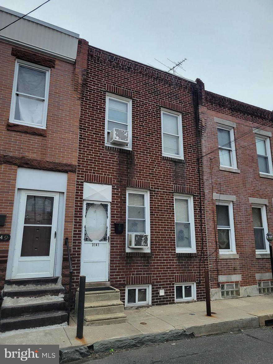 Investor Alert!  Great opportunity to expand your investment portfolio or optimize your sweat equity. This 2 bedroom, 1 bath home needs work throughout. Located on a quiet street, close to shopping and public transportation. Property is being sold in as is condition with all personal property remaining at the property at the time of settlement included in the sale.