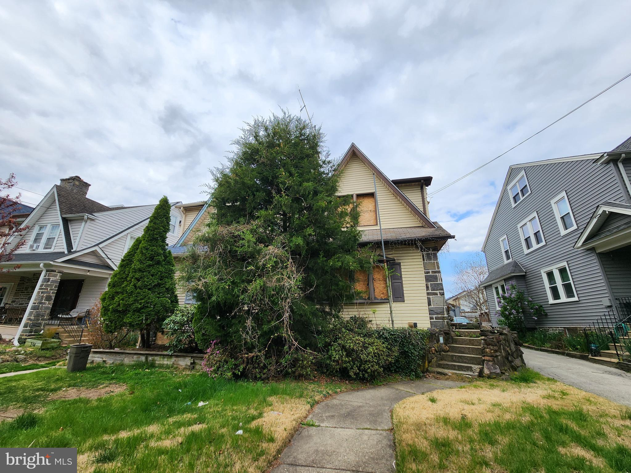 Twin home for sale in Lansdowne. This property is fire-damaged and will need complete renovation. Property is being sold in as-is condition. Buyer is responsible for doing their own due diligence. Cash only. Great opportunity to rebuild!