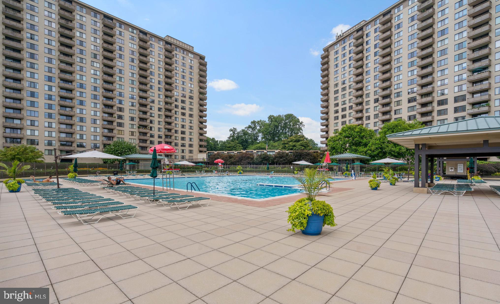 Experience effortless living in this beautifully maintained one-bedroom, one-bathroom cooperative residence offering spacious interiors and refined finishes. In the South building – in a unit that faces south toward downtown Bethesda, this unit boasts an open layout and features beautiful, gleaming replacement flooring in the main living area, walk-in closets, and a private balcony for your morning coffee or evening unwind (you'll notice that with the south-facing position of this unit, there is very little road noise!)
Freshly painted throughout and move-in ready, this home provides a sophisticated yet comfortable retreat. Enjoy a full suite of upscale amenities including both indoor and outdoor swimming pools, tennis courts, an onsite restaurant, market, salon, and a variety of professional services—designed to simplify and elevate your daily life. The 24-hour front desk and gated entry offer peace of mind, while onsite guest suites, meeting and party rooms, and a full calendar of social events foster a vibrant, community-centered lifestyle. Additional features include a reserved parking space, private storage locker, and all-inclusive monthly fee covering utilities—even cable! Whether you're looking for a full-time residence or a luxurious pied-à-terre, this home delivers the perfect blend of comfort, convenience, and resort-style living.