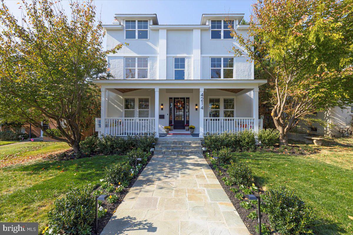 Located in highly sought after Crestwood, this new construction 6,150 sq ft is 4 levels of perfection with 7 bedrooms and 4.5 bathrooms.
The home has large and abundant windows that drench it with sunlight. Hardwood 5 inch oak flooring on all 4 levels. Enter the home through the grand foyer and you are greeted with a formal living room area that has a wood burning fireplace trimmed with a slab of leathered quartzite from floor to ceiling. Keep going to the rear of the home and you have 2 coat closets and cabinetry for your built-in bar connecting the formal living room with the rear expansive family room overlooking the backyard. Across from there you have a chef's kitchen that has viking appliances which includes a 6 burner gas range and a double wall oven, a beverage refrigerator, 2 pantries, and modern thinly trimmed shaker cabinets finished with white quartz countertops and a black marble fluted backsplash. The island has overhangs on 3 sides so it can seat up to 5 or 6 and feels like a built-in eatin kitchen that was oriented to overlook your stunning pool. Finally this floor is finished with a formal dining room.
The exterior matches the elegance of the interior. It has 6 zones of outdoor space - in the front there is a covered porch that spans the width of the home, 3 decks/patios attached to the home in the rear starting on the top level, another off the primary bedroom suite, and one off the lower level 2 bedroom/1 bathroom apartment. The backyard has 2 large spaces with a 32 foot pool and a large flat green yard, finished out with a 2 car parking pad and a 1 car detached garage. This backyard is the perfect balance of serenity given this home’s proximity and access to downtown DC.
On the bedroom level, you have 3 large bedrooms all with walk in closets. The primary bedroom is spacious and a true suite with 2 walk in closets. The ensuite bathroom has 3 windows, beautiful and interestingly designed custom tile work and a separate toilet closet. The other 2 bedrooms on this floor could fit king beds, 2 double, or whatever you need and share a beautiful bathroom with a double vanity and tub. This level is capped off with a large nook and built in bench perfect to enjoy reading a book for yourself or to your kids before everyone disperses to their rooms for bedtime.
Next is the top floor and is truly the bonus that other new construction homes do not have.This beautiful space overlooks the cityscape and has 2 large bedrooms, and 2 zones for another living room, dining area, or playspace. Thinking the new homeowners may turn these rooms into home offices, there is a kitchenette with cabinets, a sink, beverage refrigerator, a pull out trash can, and lots of counter space for your coffee maker or a microwave. Up here there is a walk-in laundry room and a large balcony overlooking the backyard.
In the lower level is another distinct zone. This space also has 9 foot ceilings and lots of natural light through the large window wells on both sides of the home, and a back wall that has 4 sets of french doors.
This home truly has it all. In the last 4 years, there was only 1 new construction single family home sold on the market with a pool. This neighborhood is nestled in Rock Creek Park on 3 sides and is the farthest south you can get with a single family home at the best value.