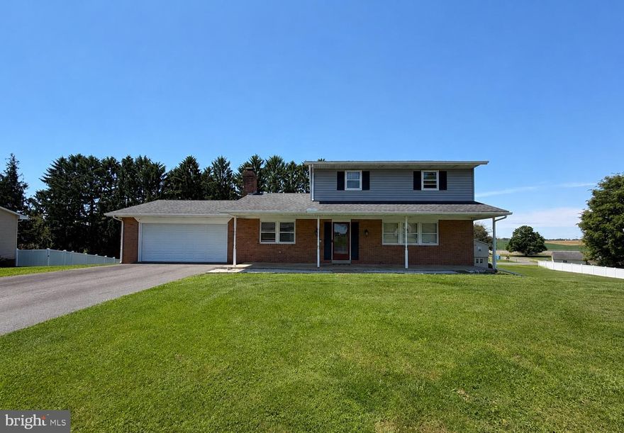 Welcome to The Fairway Drive House! This 3 bedroom, 2.5 bathroom home in Cumberland Valley School District has the perfect neighborhood feel, with no HOA!

A large covered front porch welcomes you & offers the perfect place to relax on a rocking chair with your morning coffee. Step inside to updated plank flooring flowing throughout the first floor. The living room opens seamlessly into the dining area overlooking the large backyard & sunset farmland views.

The kitchen features newer appliances, including a refrigerator & dishwasher replaced in 2023. Down the hall, you'll find an updated half bath, a large pantry, & a spacious den with a fireplace.

Upstairs offers 3 generously sized bedrooms, including a primary bedroom with a walk-in closet. The second floor also features a freshly updated full bathroom with a dual vanity.

The walk-out basement provides even more flexible living space,  complete with a full bathroom & newly updated shower. Continue out onto the spacious, covered, slate patio & enjoy the massive backyard & peaceful views.

Additional recent upgrades include a new heat pump system in 2023, a new water softener installed 2025, & a freshly paved asphalt driveway completed in 2025.

Located just steps from a playground & walking trail, only 3 miles from Talking Breads Bakery, just over 1 mile from US-15, 4 miles to the PA Turnpike, & 2 miles from Oak Grove Farms. 

This home offers the perfect location of country living with easy access to everything you need.

Schedule your showing today!