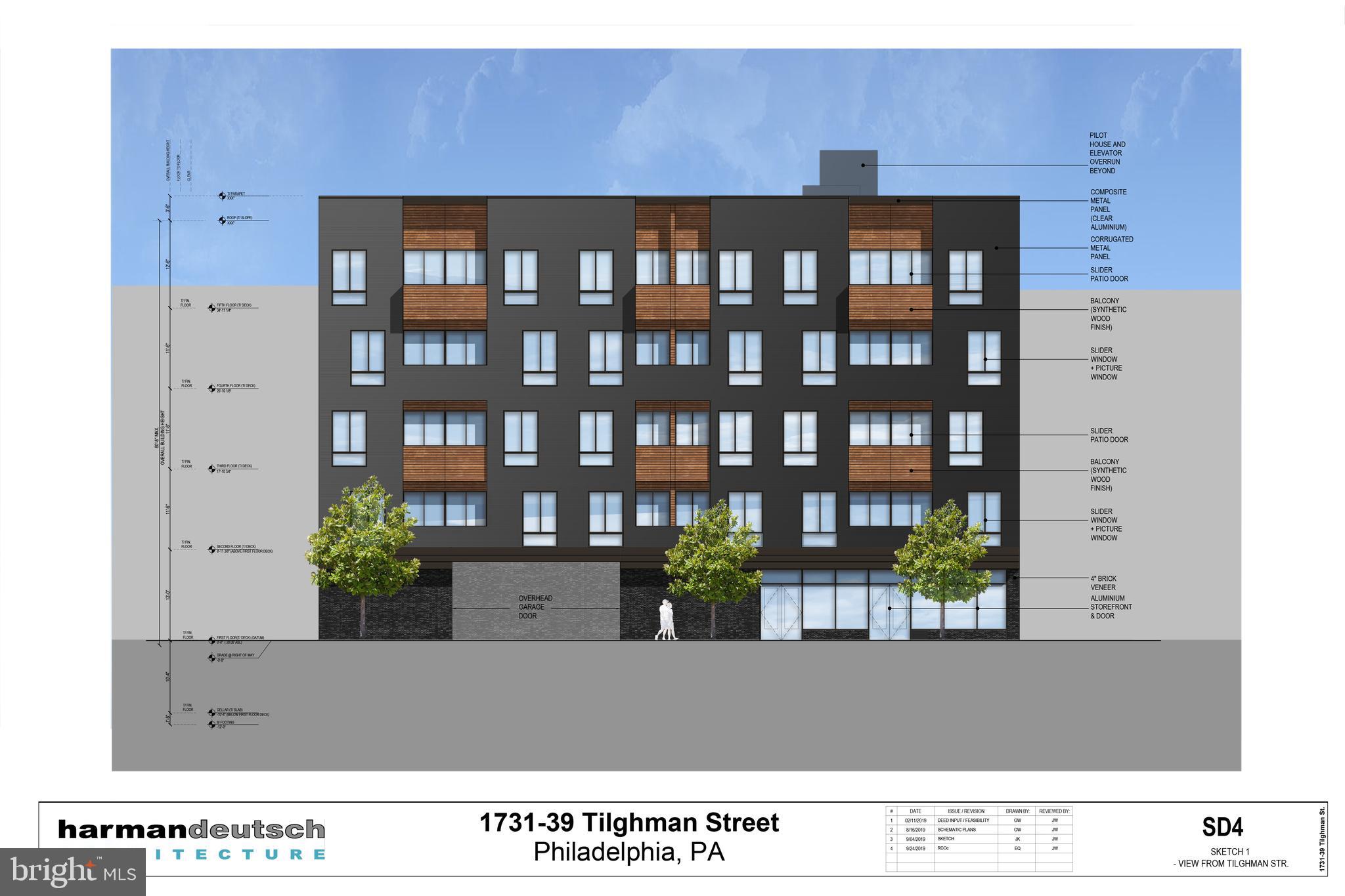 1731-39 Tilghman St. is an approved development site located in Olde Kensington. The seller has approved plans for a mixed use building totaling 5 stories with off-street parking, a basement, and roof decks, totaling 33,988 SF of gross building area. The approvals are for one ground-floor commercial space, 28 residential units, and 21 off-street parking spaces. 1731-39 Tilghman Street is located in Olde Kensington, which is northeast of Center City and joins Fishtown and Port Richmond to be collectively known as the River Wards. These neighborhoods are some of the city’s most rapidly changing neighborhoods. New restaurants, bars, music venues, art galleries and residents are quickly transforming the makeup of these formerly working-class sections along the Delaware River. The site is located in a QOZ.