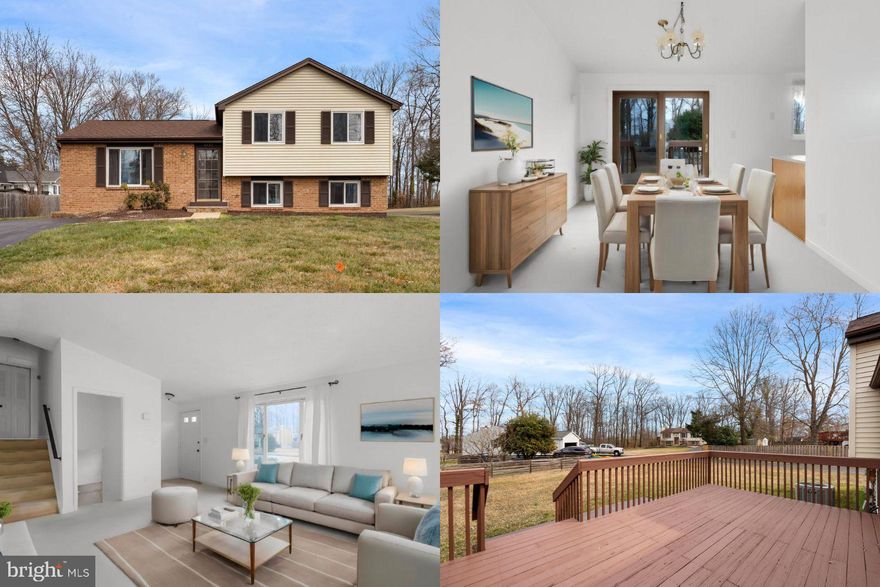 Spacious and well maintained home in sought after Pleasant Valley neighborhood. Open kitchen leads to light and bright floor plan with cathedral ceiling in living/dining room combo. Upper level has 3 generous sized rooms with a full hall bath. Basement includes a large family room, half bath/laundry room and enormous crawl space for additional storage. Sits on a 1/4 acre lot much larger than most subdivisions in the area. Neighborhood trails to Cub Run Rec Center. Westfield High School pyramid. No HOA but memberships available to neighborhood pool. Located in Fairfax County just miles from IAD, Rt 50, 28, & 66.
Accepting Back up Offers