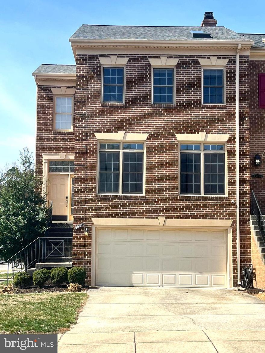 Welcome to 2034 Pinecroft Ct, a beautifully maintained end-unit townhome! This stunning 3-bedroom, 2 full bath, and 2 half bath residence features an open-concept main level, flooding the bright and airy living space with abundant natural light. The updated kitchen boasts sleek granite countertops and stainless-steel appliances. Countertops, refrigerator, and electric range replaced in 2015, dishwasher and microwave replaced in 2022. Cozy up by one of the two fireplaces—one on the main floor and another in the basement—for added warmth and ambiance. The spacious owner’s suite is a true retreat, complete with a walk-in closet, an additional separate closet, and a luxurious en-suite bathroom with a jetted tub, skylight, and separate shower. Recent updates include a new HVAC (2018), HWH (2020), roof and flooring (2022), and washer and dryer (2024). The oversized 2-car garage offers ample storage space and is equipped with a recently installed Tesla EV charger for ultimate convenience. Step outside to enjoy the newly stained deck or unwind in the fenced-in private backyard. Located near Fort Meade, the MARC train station, shopping, dining, and major commuter routes, this home offers the best of both comfort and convenience. House will be sold "As-is". Don’t miss out—schedule your tour today and see all that this exceptional home has to offer!