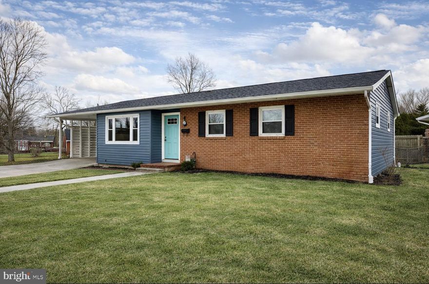 Well-maintained 3-bedroom, 1-bath ranch-style home available for rent and ready for immediate occupancy. This home offers comfortable one-level living with a functional layout and fresh paint throughout. The main level features a bright living area, three bedrooms, and a full bath.
The  lower level provides additional living space or storage. Washer & dryer is in the basement. Exterior features include a covered carport, fenced backyard, and patio area, great for outdoor enjoyment.
Conveniently located with easy access to I-81, the MARC train, and Foxcroft Towne Center, making this an ideal commuter location.