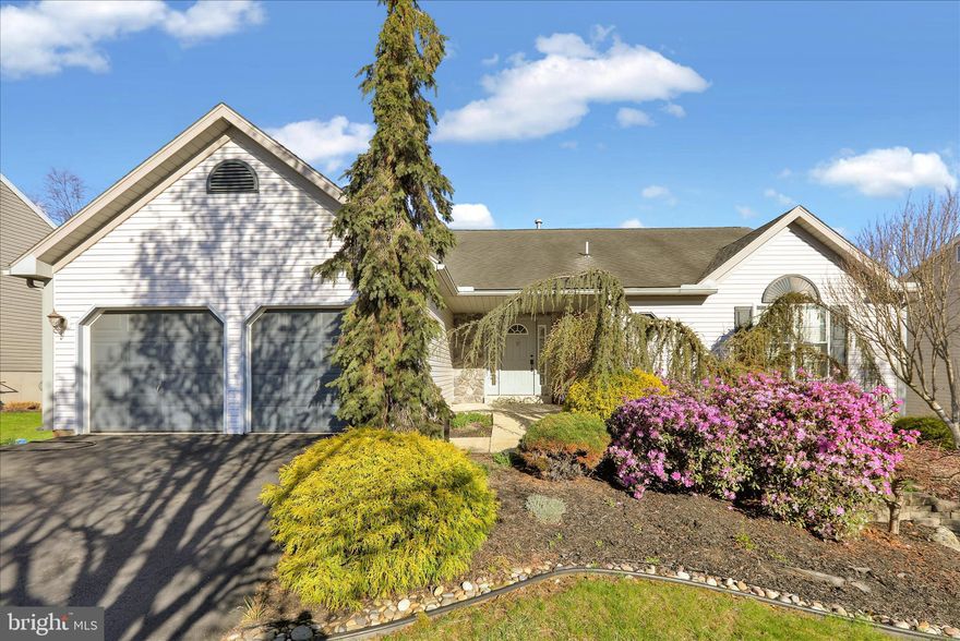 Welcome to this unique ranch home conveniently located in Exeter Township. This well maintained home is just what you have been searching for.  Upon entering you will notice the  sunny spacious living room with a gas fireplace, perfect for cool nights.  The open concept of this room leads into the dining room area with patio doors to the deck.  Cooking is a breeze in this well appointed  eat in kitchen  with a prep island, quartz countertops, tile backsplash, good cabinet space and pantry, The dinning area is large enough for all of your holiday dinners.  There is also a conveniently located first floor laundry.  The primary suit has wood flooring,  a walk in closet and full bath.  Two other bedrooms each with a double closet and a hall bath are also on this floor.  Wait to you see the finished basement!  On this level you will find a kitchen for entertaining, a large family room with a gas fireplace and a game room with doors to the patio and rear yard.  There is even an exercise room and a hot tub room.   Welcome home!