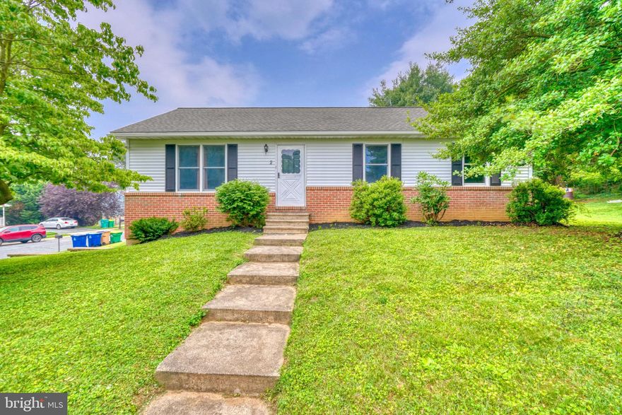 Three bedroom, two bathroom rancher with a two car garage, screened-in gazebo, and mature trees located in the Town of Rising Sun.   The kitchen is spacious with granite counter tops and stainless appliances and sliders that lead to a deck.  Nice corner lot with side load garage and an unfinished basement.  New HVAC in 2022!