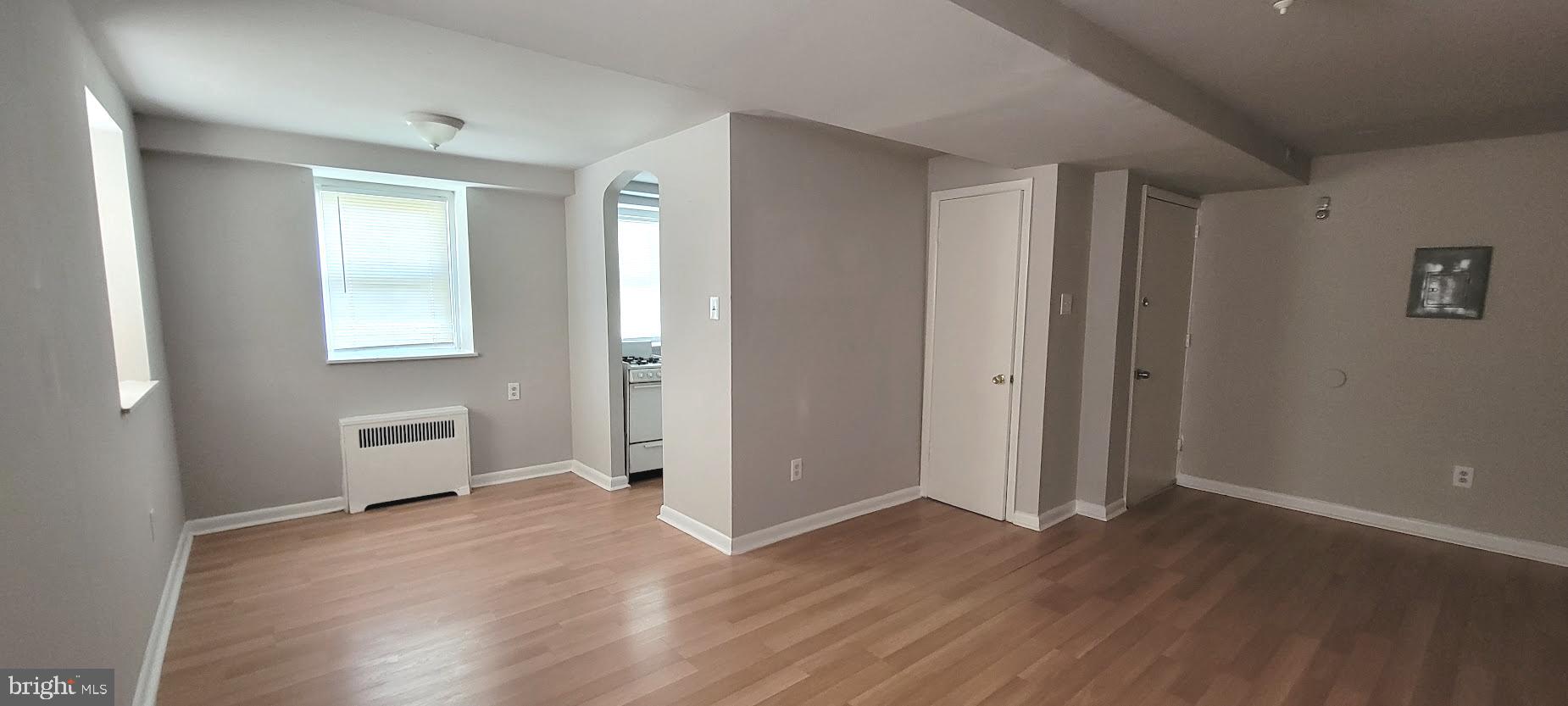 Unique ground level apartment. Enter into a spacious living room with dining area. Galley kitchen, Ample sized bedroom and a full bath complete this unit. Convenient location. Schools, shopping, recreation and transportation all within walking distance. Tenants are responsible for all utilities. Applicants must meet credit specifications and income requirements to qualify. Requirements include first and last month's rent plus a security deposit equal to one month’s rent. Tenants are required to show proof of Renter’s Insurance. $50 application fee per adult. Rental criteria attached. Owner is a PA licensed Real Estate Broker.
