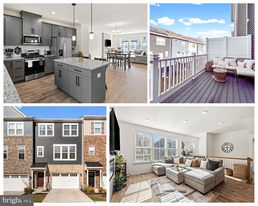 Welcome to this stunning, nearly new 4-bedroom, 3 full bath, 1 half bath townhome located in the highly desirable Severn Crossroads community. Built in 2023, this home offers the perfect blend of modern design, functionality, and comfort — without the wait of new construction.
Step inside to an open-concept floor plan designed for today’s lifestyle. The neutral palette creates a light, airy feel throughout, making it easy to personalize while maintaining a sophisticated aesthetic. The spacious living area flows seamlessly into the dining and kitchen spaces — ideal for entertaining or everyday living.
Cozy up by the fireplace, the perfect focal point for relaxing evenings at home.
With 4 generously sized bedrooms and 3 full bathrooms, this layout offers incredible flexibility — whether you need guest space, a home office, or multi-generational living options. The 4th bedroom offers an en-suite bath, perfect for privacy. The additional half bath on the main level adds convenience for guests.
You’ll also love the oversized one-car garage with charging station, offering plenty of room for your vehicle plus extra storage — perfect for bikes, seasonal items, or hobby space.
Built just 3 years ago, this home features modern systems, energy efficiency, and contemporary finishes — providing peace of mind and low-maintenance living.
Located in Anne Arundel County, Severn Crossroads offers easy access to major commuter routes, shopping, dining, and everyday conveniences — making it ideal for those who want both accessibility and community.
Move-in ready. Modern. Spacious. Convenient.
Welcome home.