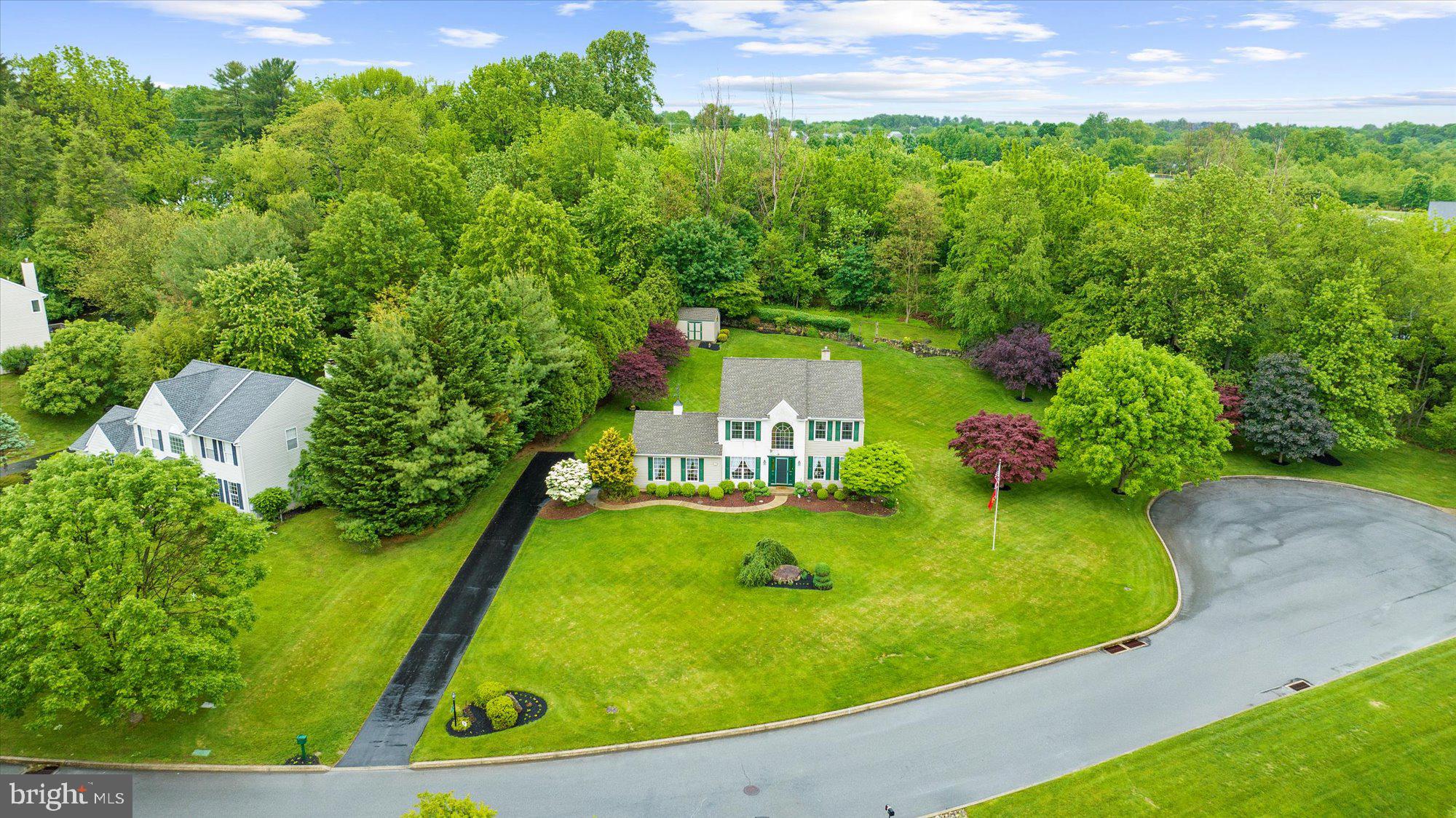 Location, Location, Location.....The best location on cul-de-sac. Welcome to 1418 Deer Meadow Lane situated on a private cul-de-sac street in the desirable Garnet Valley School District! This beautifully maintained home offers comfort, style, and functionality throughout. Step inside to discover how well maintained and impeccable this home is. A high-efficiency HVAC system ensures year-round comfort, while a recently replaced roof adds peace of mind for years to come. Enjoy the professionally landscaped yard, perfect for outdoor entertaining, complete with a spacious concrete patio. The property also includes a 12x14 shed for additional storage and a Bilco door for easy basement access. Additional upgrades include a storm door, garage door opener, and a full security system. A scenic walking trail just steps from the home provides easy access to the elementary school, making this location ideal for families and outdoor enthusiasts alike. Located on a premium lot, this home combines privacy, functionality, and style in one exceptional package. Don’t miss your chance to own this move-in-ready gem in one of Garnet Valley’s most sought-after communities!