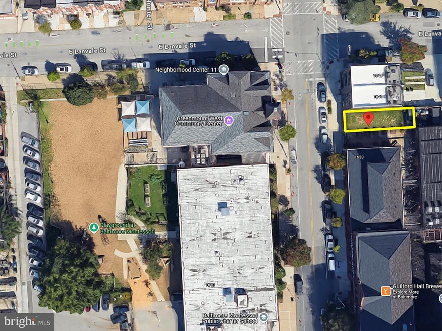 ONLINE AUCTION: Bidding begins 4/24/2025 @ 10:00 AM. Bidding ends 4/28/2025 @ 11:20 AM. List Price is Suggested Opening Bid. Deposit: $5,000.

This vacant lot at 1639 Guilford Ave in Baltimore's Greenmount West neighborhood encompasses approximately 1,742 square feet. The property is situated within the Station North Arts and Entertainment District, known for its concentration of arts and cultural venues. Nearby attractions include Graffiti Alley, a notable spot for street art; Area 405, an arts venue hosting exhibitions and events; the University of Baltimore, and the Joseph Meyerhoff Symphony Hall, home to the Baltimore Symphony Orchestra. Major traffic routes in the vicinity include North Avenue and Greenmount Avenue, providing access to downtown Baltimore and surrounding areas. The property is currently vacant.

The property falls within the boundaries of the Greenmount West Urban Renewal Plan, which aims to guide redevelopment and revitalization efforts in the area. Additionally, it is located in a designated Opportunity Zone.