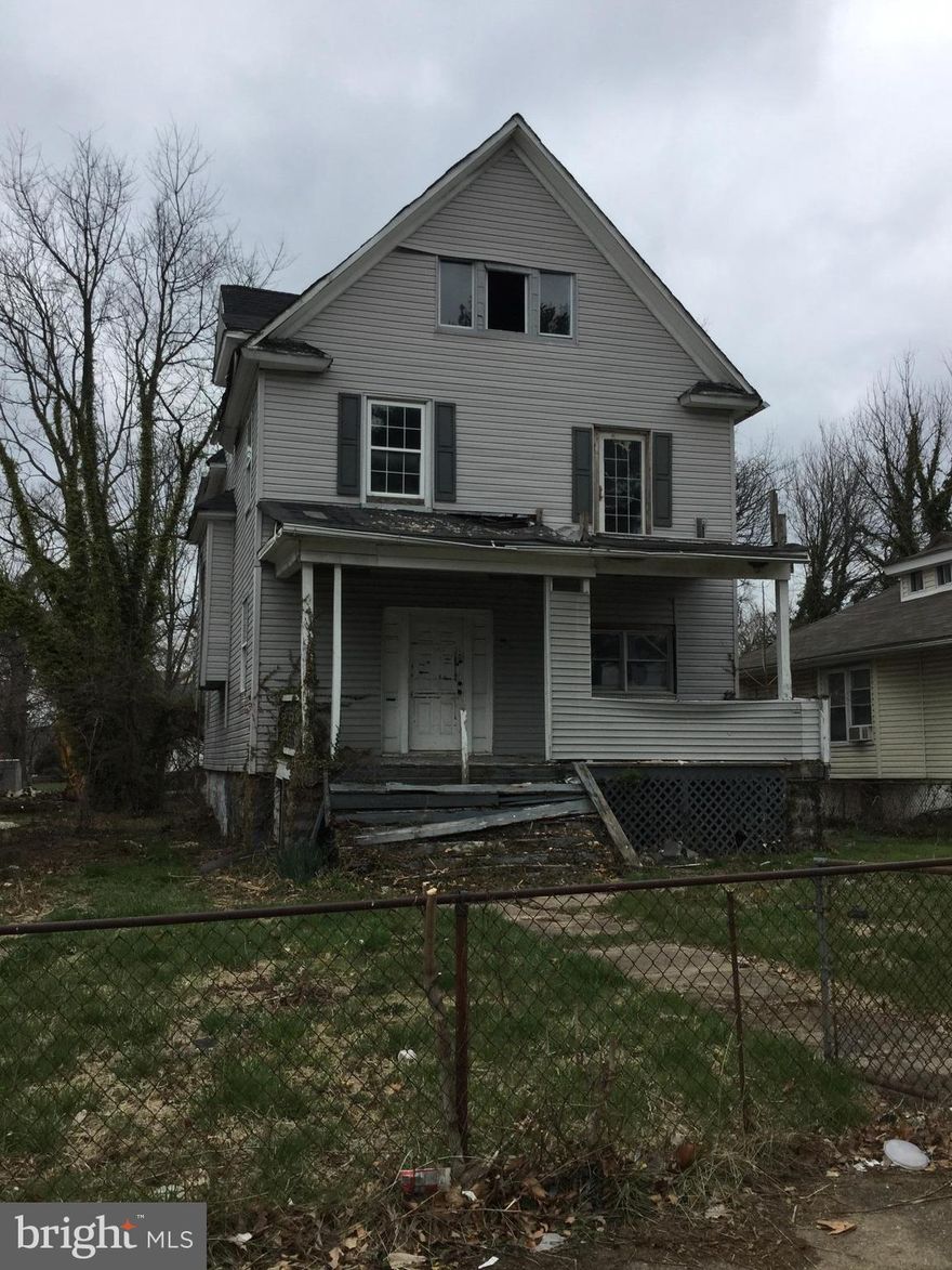 Great Rehab Opportunity in Forest Park! Gutted & ready for your renovation ideas. Bring your investors or bring your buyers with 203k loans. 2210 square feet above grade. 5   6 Bdrms (potential), 3-4 Baths above grade (potential). Seller currently has a layout for 5 Bdrm 4.5 Bath. Potential renovated Sales Range $220k-$280k. Buyer to verify if there is ground rent. Seller will not redeem