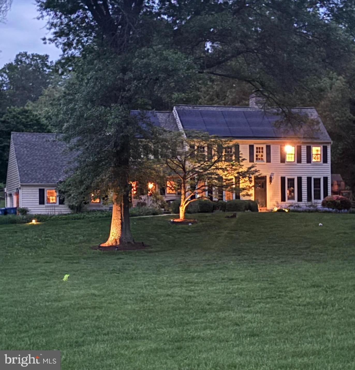 This home is a true gem in Radley Run! It has been tastefully updated to today's standard but has managed to keep its Chester County charm. The home has hardwood floors throughout the first floor, and a custom eat-in gourmet kitchen that leads to the warm and inviting family room. The family room has amazing wide plank hardwood floors, custom built-ins, an open-hearth cooking fireplace and big, beautiful windows that highlight the incredible backyard. The spacious living room also has another wood burning fireplace, and a door that leads to the gardens. The upstairs has 4 generously sized bedrooms, all with hardwood floors, and with 2 full bathrooms that have been renovated. The primary bedroom suite has an updated bathroom and a walk-in closet. The basement has been finished with gorgeous ceramic tile floor, a custom sliding barn door and exposed beams. The outside has been beautifully landscaped and includes a screened in porch that is a perfect place to relax on a cool summer evening with friends. The porch overlooks the beautiful garden, lush landscaping and new flagstone patio. The exterior and utilities have been diligently maintained over the years with some new Andersen windows, roof, gutters, siding, shutters, exterior doors, new HVACs, and hot water heater. The solar panels are fully paid for and generate energy savings and the farm across the street is preserved. Come see your new home today!