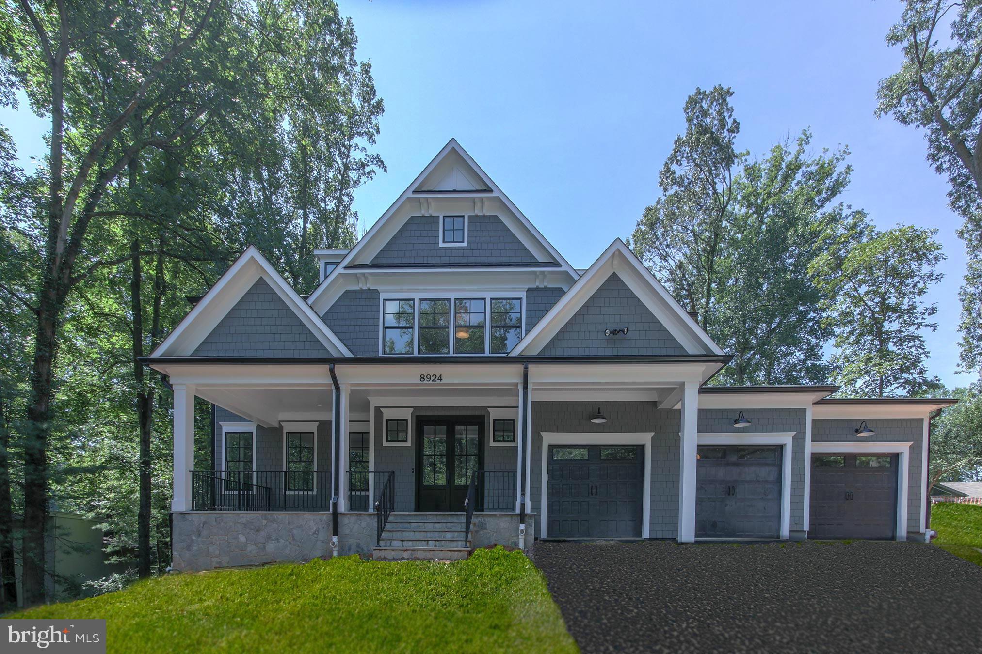 BEST VALUE IN BETHESDA. New construction custom colonial, sited on private 1/2 acre lot. 6500 SF of beautiful living space on 3 levels. 4 bedrooms up, all with custom en suite baths. Rare 3 car garage in Bethesda. Screened porch, patio, chef's kitchen and elevator ready. Easy access to 495, 270, DC and VA. Basement has high ceilings and loads of natural light. OPEN SUNDAY Oct 29, from 2-4.