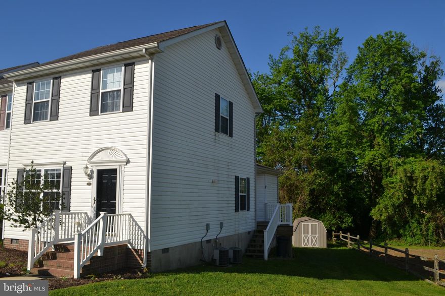 Available Now! Spacious and bright three-bedroom end townhome just a mile from downtown Easton.  Best situated unit in the townhome section of Waylands- large backyard bordered by trees, has a private side deck off kitchen/dining area overlooking lovely green yard.  Terrific floorplan with first floor primary suite, kitchen with breakfast area open to dining area, living room.  Deck can be accessed from primary bedroom and dining area.  Two large 2nd floor bedrooms with full bath.  Ample storage in attic, large, detached backyard shed and rear crawl space.   Very close to shopping (Giant, Walmart, etc.), quick access to 50 for commuters.  Separate application required for each occupant 18 and older available in this listing via Rentspree.  Pets case by case with pet deposit; owner requires tenant rental insurance including content and liability.  Landlord lease required.