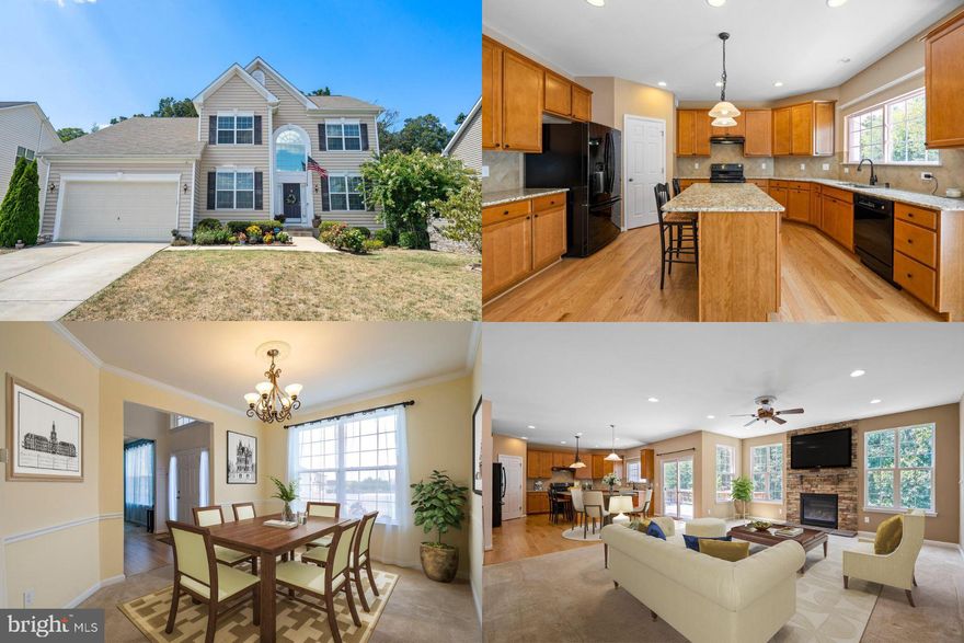 Stunning K.Hovanian 5000+ sqft home on large lot with LOW HOA! The main level offers gleaming hardwood floors, formal living room and dining room, elegant crown molding and box molding, butler's pantry, and cozy fireplace in the family room. Main level bedroom and full bathroom! The kitchen is a chef's delight, featuring 42" cabinets, custom tile backsplash, granite countertops, gas cooking, and walk-in pantry! Breathtaking 2 story foyer showcases the elegant flare staircase, and convenient additional rear staircase leads to upper level from the kitchen. Upstairs, the primary bedroom is a true retreat, with en-suite bathroom featuring beautiful tile, dual sinks, soaking tub, walk in shower, private water closet, and oversized walk in closet. Two additional bedrooms share a bathroom, and the princess suite with private bathroom completes the upper level. The walk out basement offers over 1600 sq ft of additional living space, and leads out to the private yard backing to trees. Outside, spacious deck provides space for grilling and entertaining! Ideally located in quiet Stephen's City, just minutes to shopping, dining, entertaining, healthcare, and more. MUST SEE!! ** Accepting backup Offers