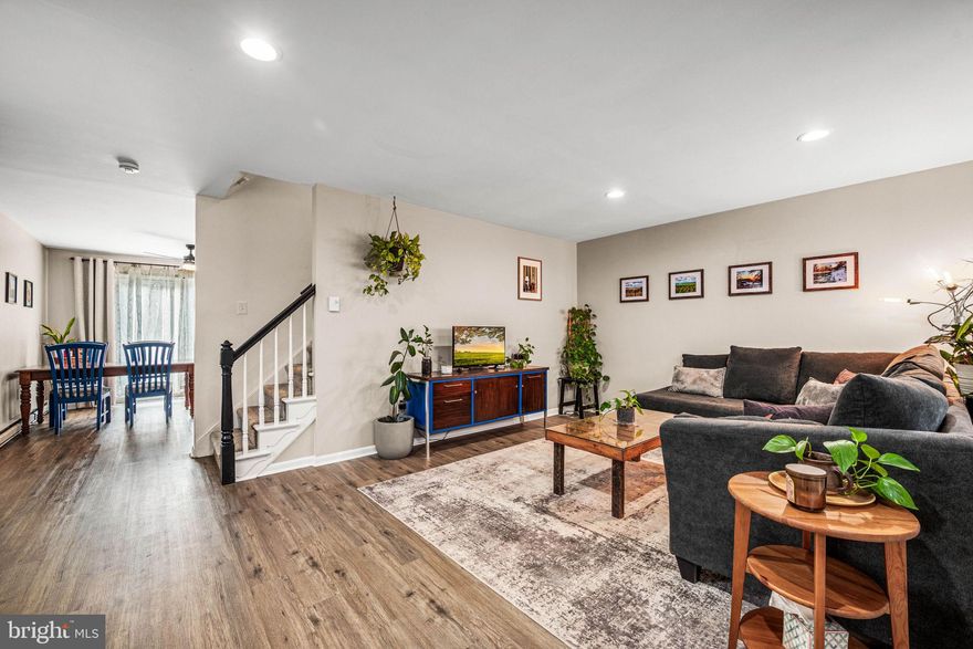 ***OFFER DEADLINE - Sunday 1/11 @ 3pm***  Welcome to 583 Manatawny Street, situated in the charming town of Pottstown along the Manatawny Creek (and not in a flood zone!)  This spacious end-of-row home offers 4 generously sized bedrooms and 1.5 baths, fresh exterior paint, brand-new neutral flooring, and updates throughout. A unique electric baseboard heating system allows each room to be individually controlled, offering personalized comfort and energy efficiency.

The main level showcases an oversized living room, dining room, kitchen, and convenient powder room. Step outside from the dining area onto a private deck overlooking a trout-stocked creek, offering peaceful wooded views and a true retreat-like setting.  With a newly installed privacy fence, the yard is ideal for outdoor entertaining and provides a secure space for pets.

Upstairs, you’ll find three large bedrooms and a full bathroom that was recently updated, while the walk-out lower level features natural light (as it is mostly above grade), laundry, unfinished storage space, and the fourth bedroom or flexible office space with a large walk-in closet. 

Enjoy a quiet neighborhood with a rural feel, paired with easy highway access and close proximity to the Philadelphia Premium Outlets, downtown Pottstown’s shops, restaurants, and breweries. Off-street private parking adds everyday convenience, making this home as practical as it is inviting.