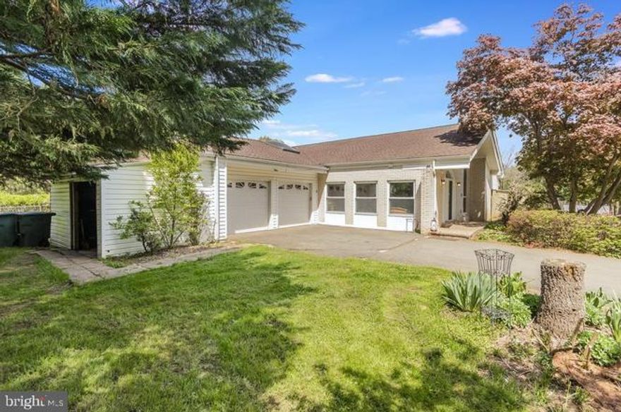 Beautiful brick home on private 6.74 acre lot. Private setting yet close to restaurants and shopping. Home features one level living (except for 5th bedroom/bonus room on upper level), large in-ground  Salt water pool, and several outbuildings/barns - great for horses, chickens, storage. One building wired for a workshop. Home has Solar panels tied to electric grid - save money on electric bill! Smart home system.  Wood Stove out building that heats the Entire home,Hardwood floors recently refinished. New Kitchen  with  A Open floor plan All New Appliances. A must see so Many upgrades