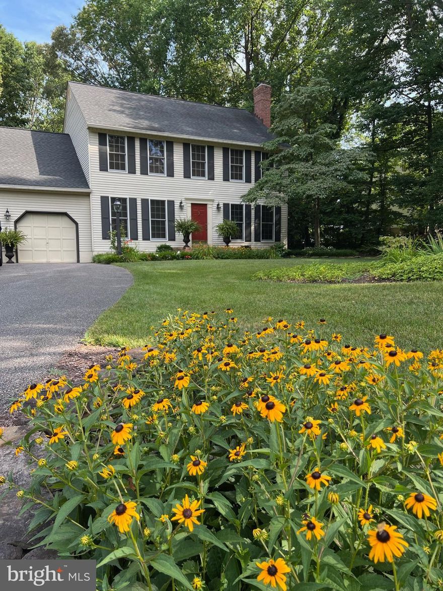 Opportunity to purchase in the exquisite Sturbridge Community! Welcome to 47 Old Sturbridge Road, Arnold,  located on approximately three quarters of an acre at the end of a peaceful cul-de-sac (so no through traffic!). This colonial/traditional home is truly pristine and offers extensive seller upgrades. Three bedrooms, two bathrooms upstairs (primary is en suite with recently updated frameless shower enclosure, dual sinks and private water closet); main level boasts an elegant living room (with wood fireplace, beams, crown molding), sizable formal dining room, charming family room (with built in bookcases, upgraded Mendota  gas fireplace unit and a custom wood mantle),  remodeled modern, custom eat-in kitchen with upgraded appliances, trim, moldings, in-set cabinets, granite countertop, gas stove, laundry room with side-by-side washer dryer,  recently updated powder room, office/potential additional bedroom; and the basement supplies an abundance of additional livable space in the  1/2 finished area (2 rooms, currently used as a gym and extra tv/family room, respectively--but many other possibilities) as well as a dry 1/2 basement for storage. The main floor has  hardwood floors while upstairs and the finished basement area are carpeted, bathrooms are tile. (See agent remarks for a full list of numerous upgrades made by the sellers). The outside is as stunning as in, with lifetime GAF Timberline HD architectural shingles with copper flashing, oversized downspouts and gutters (leaf guard covers around house/porch), a large custom screened in porch with a high ceiling and  a build in stereo system (which conveys) as well as a deck with Chippendale railings, all overlooking an expansive yard, including a three-tier koi pond  with an impressive array of koi fish and a soothing waterfall feature that truly makes the backyard a relaxing oasis.  Beyond the koi pond there is a flat grassy area for activities or just walk across the road out front yard for the community recreational area if extra space is desired for fun and play. The remainder of the grounds are breathtaking and lush, courtesy of a multi-zone irrigation system and extensive, very thoughtful landscaping and gardens with year-round color, raised vegetable and herb beds (which will convey), fieldstone landscaping, and a widened driveway leading into the large two-car attached garage. This community is quiet yet provides easy access to Route 50. This  property is under a one-year home warranty (6 months then renewed another 6) with Cinch effective 8/14/24 which will be transferred to the buyer at closing.. Ability to join nearby Indian Hills Community pool. The sellers have already purchased their next home and look forward to welcoming new buyers into this special place they have been so happy to call home.