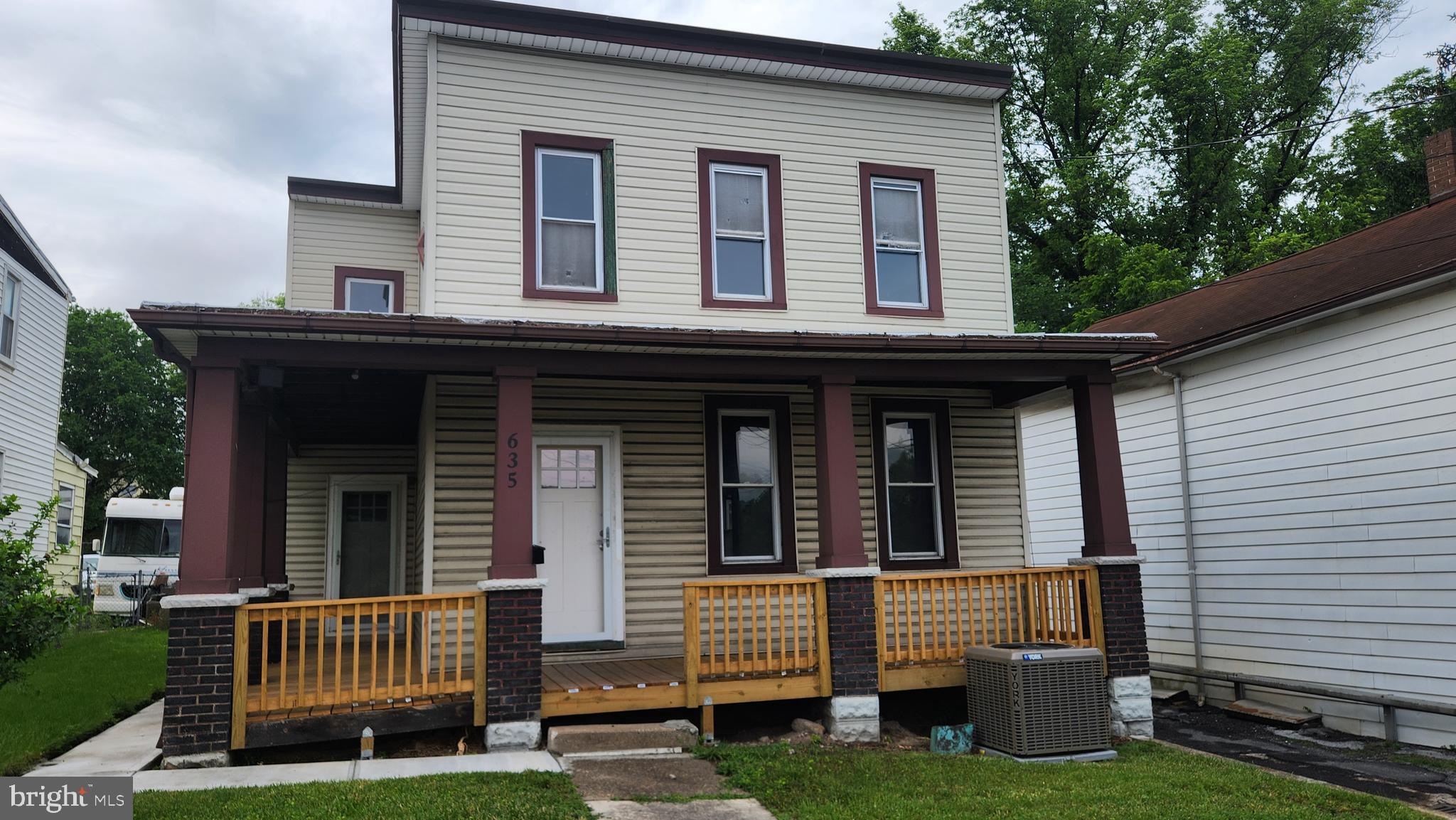 Single family home with off street parking in the rear. Home has been gutted and ready for a full renovation. Some new wiring and plumbing installed. New heat pump installed in 2025. New entry doors, decking and porch railing. Finish renovations to suit your needs. This is a Fannie Mae HomePath property.,