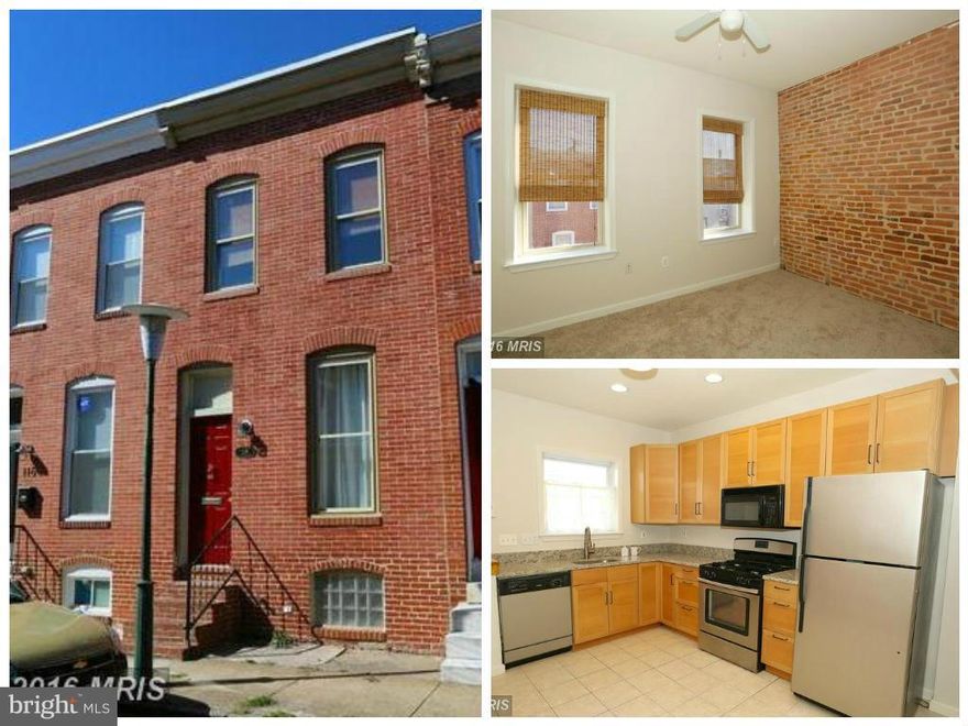 **2 free weeks if you start your lease before May 15th** The open floor plan features exposed brick, a custom steel staircase and hardwood floors on the main level. Upstairs you will find two equal sized bedrooms with a large central bathroom w/ jetted tub. Basement is finished and includes a full bath, laundry & storage. Off street parking! No smokers. Pets welcome with deposit.