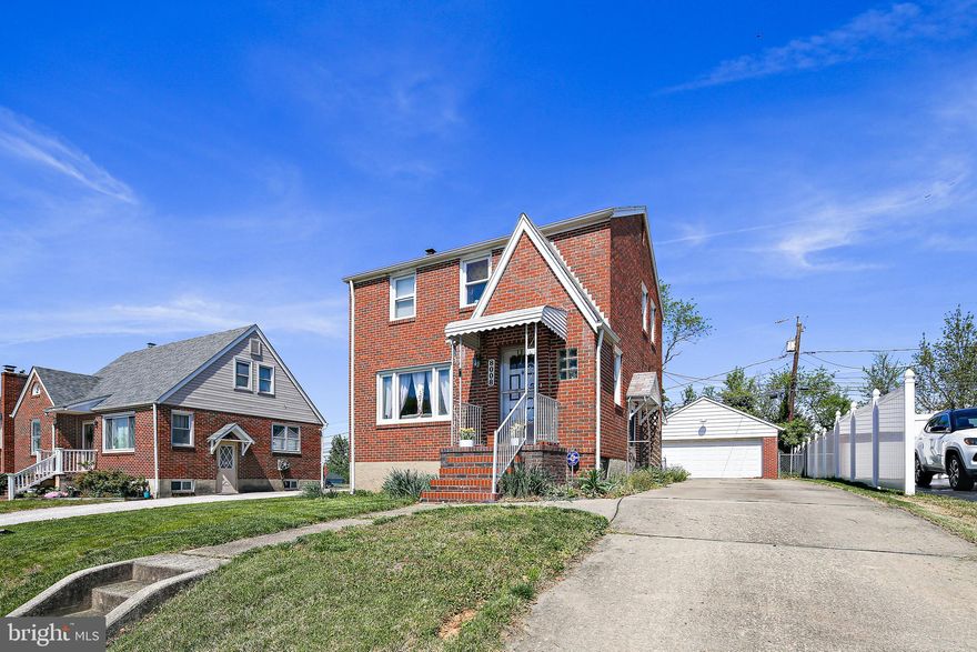 This well-maintained 3-bedroom, 2-bath brick Colonial has been cared for by only 2 owners since it was built. The home features an eat-in kitchen, natural wood trim throughout, and a pull-down staircase leading to the attic for additional storage.

The lower level is fully finished and includes a large family room with classic knotty pine walls, offering extra living space for relaxing or entertaining.  Laundry area is in the basement and it includes an electric fireplace.

Outside, you'll find a detached 2-car garage with an automatic door opener, as well as an enclosed porch—perfect for casual meals, crab feasts, or enjoying the outdoors in any weather.  The large yearad is private in the back and features a full fence.  

Additional highlights:

Solid brick construction

Traditional floor plan

Plenty of storage space

Quiet, established neighborhood

This home combines solid construction with original character and is ready for its next chapter.