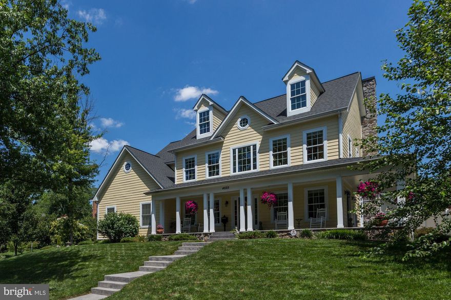 Under Contract but still OPEN HOUSE SUNDAY (4/15) 1-3pm! BEST VALUE IN CHEVY CHASE! Custom Country Colonial home perfect for family on corner lot & cul-de-sac street. Fabulous curb appeal. Inviting wrap-around porch, prof landscaping, Hardiplank siding. 5BR, 4.5BA, 2-car gar, 2-story foyer, 9-ft ceilings. Open SS Kitchen. Walk to Norwood Park! Great location btwn Bethesda & FH Metro Stations!