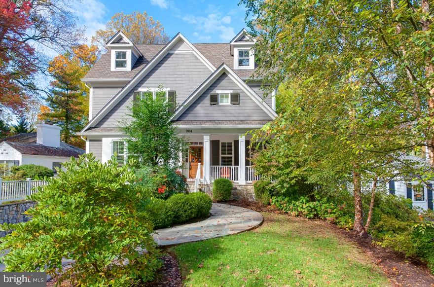 The quality, charm, and character in this GTM-designed home awarded Block Builders "Best Transitional Home" by the Montgomery County Builder's Association in 2005.   The floor plan is perfect and the home is as sound as the day it was built.   The moldings and details are current and rich with charming niches and alcoves.  The side load staircase creates an open flow and floor plan in this large 6 Bedroom 4.5 Bath home.  There's a main level office w/glass French doors and built-in shelves. The large dining room is connected to the Kitchen by a butler's pantry and both the Family Room/Kitchen exit out to the large backyard, deck, and sport court.  It's a perfect haven for entertaining!  There's a 2 car garage wired for an electric car, a mudroom, built-in speakers, a wet bar, wine cooler and so much more.  If you can bring yourself to leave this haven, you’ll be glad to know that via Wilson Lane you are minutes to downtown Bethesda restaurants, shopping, and Metro.  A home not to be missed!

RECENT IMPROVEMENTS
Hot Water Heater- 2018
Expansion Tank for HWH - 2023
Air Conditioner Unit - 2020
Dishwasher - 2022
Newly Finished Attic with Private Studio/Workspace, 
Window Bench Seat/Storage and Enclosed Storage Rooms
Exterior Lighting (Front and Rear) - 2020
New Shutters in 2 Rooms - 2022
New Master Shower - 2023
Garage Wired for an Electric Car - 2022
Exterior Painted - 2022