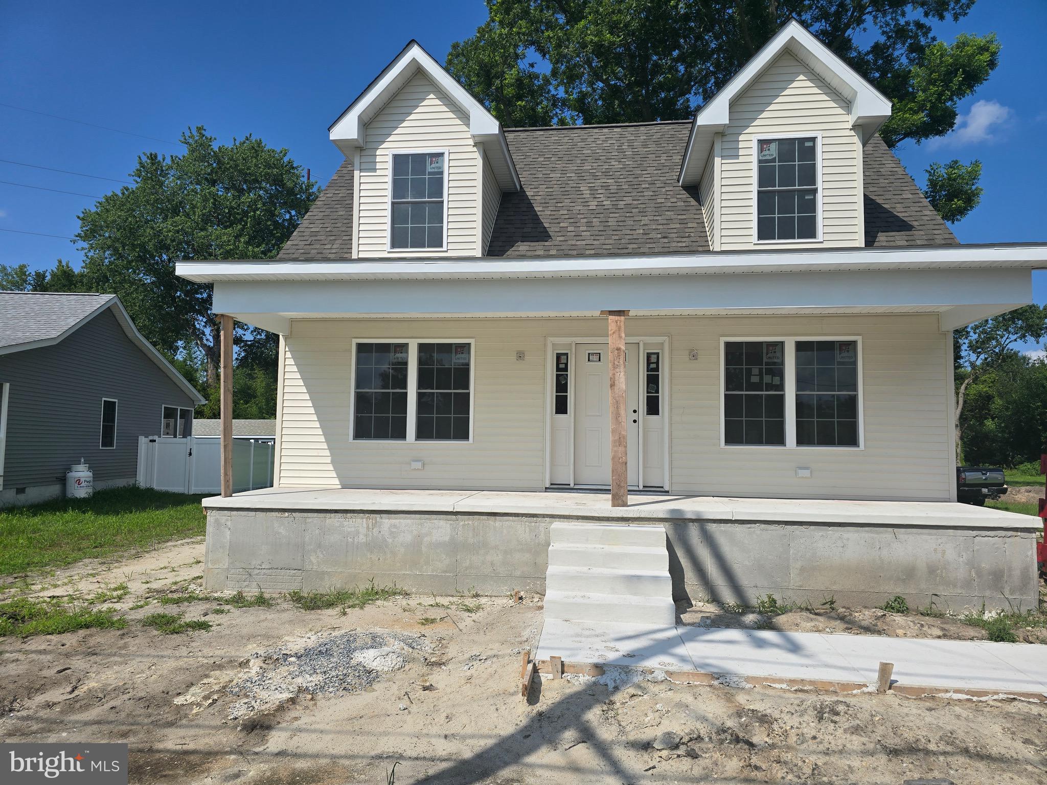 Construction nearing completion. Only minutes from Ocean City, Assateague, and all points in lower Delaware! Just around the corner from the Eastside Park or the Willards Elementary School this home is situated in an ideal location. Featuring a first floor primary bedroom & Bathroom, & 1/2 bathroom with a spacious Living room that flows into the dining and kitchen areas. The Kitchen will have all wood construction soft close cabinets with granite countertop and stainless undermount sink, as well as GE Stainless appliances( Range, Microwave, Refrigerator w/icemaker, and Dishwasher) The flooring will be Luxury Vinyl plank in all rooms and hallways, except the bedrooms, which will be carpeted. The upstairs has 2 bedrooms and 1 full bathroom, with all bedrooms having ceiling fans with overhead lighting. (living room as well)The windows will be double hung, with full screens and double paned, low-e glass. The front porch will be concrete and vinyl rails. The land itself will feature a gravel driveway, with sidewalk and landscaped yard. And last but not least there is no HOA!!