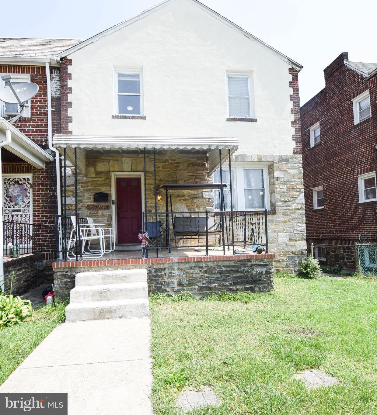 Be sure to see VIRTUAL TOUR for a 3D tour of the home!
Spacious end unit at 3820 Dolfield Rd, Baltimore, MD21215! This lovely home boasts 4 bedrooms and 3 full bathrooms, offering ample space for families or roommates. With off-street parking in the rear, you'll enjoy convenient and secure parking.
In decent condition and ready for immediate occupancy, this property is perfect for those looking for a hassle-free move-in experience.
Located within walking distance of the historic Pimlico Race Track, you'll be just steps away from the excitement of the track and the surrounding amenities.
Don't miss out on this great opportunity to own a spacious and practical home in a desirable location. Schedule a showing today and make this your new home!