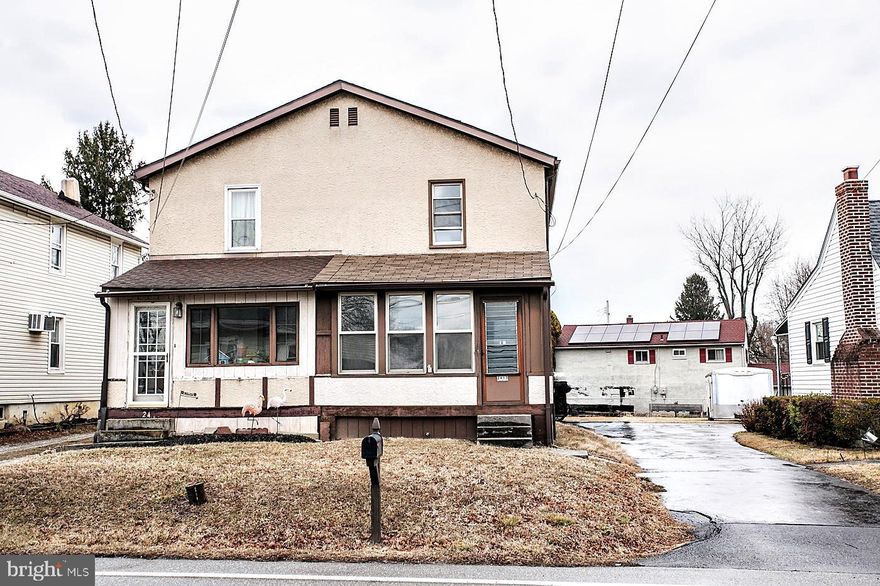 BACK ON THE MARKET - NO FAULT OF THE PROPERTY.    Investor opportunity! This 2BR/1BA twin at 2417 Naamans Creek Rd, Ogden, PA is full of potential for a fix-and-flip or rental property. Features include a shared driveway with two parking spaces, an enclosed front porch, and a back deck.   Conveniently located near major roadways, shopping, and dining.  Buyer is responsible for obtaining resale Use and Occupancy and any required repairs per township inspections.