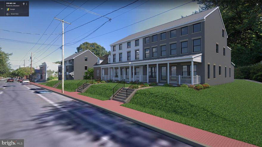 SITE PLAN AND PLAT APPROVED for this Downtown Frederick development project. Included are a total of 7 Row homes and an existing single family home.  Next step is getting level 2 HPC for exterior fixture choices and siding. Homes feature front porches, rooftop decks and other modern touches today's buyers seek. Incredible investor opportunity!!  Walking distance to shops, restaurants and all the city has to offer.