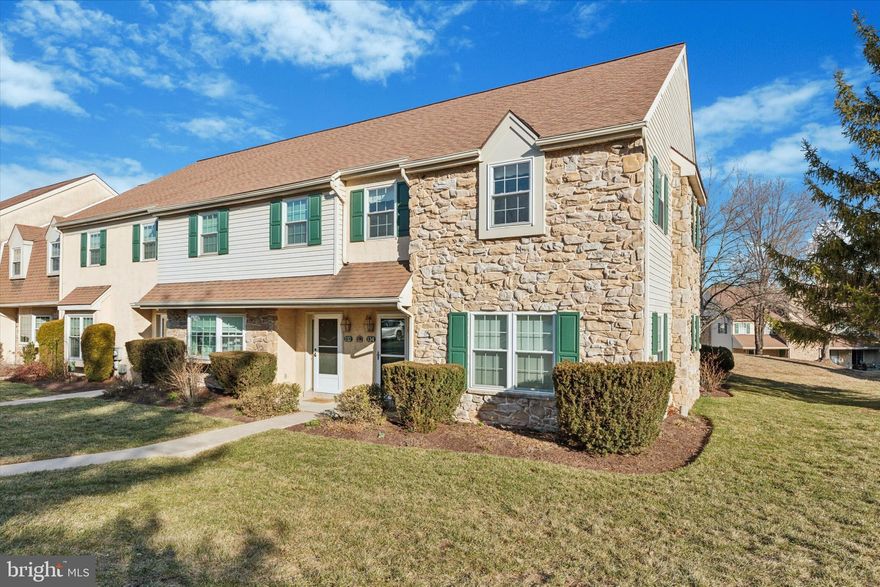 Charming End-Unit Townhome in Desirable Phoenixville – Ready to Move in!!  Welcome home to this well- maintained end-unit townhome in the sought-after Westridge Estates community! Freshly painted and ready for its new owner, this home offers a perfect blend of style, comfort, and convenience.
Step inside to a bright and inviting foyer, complete with a convenient coat closet. Just beyond, the expansive living room showcases gleaming hardwood floors, a cozy fireplace, and sliding doors leading to your private rear patio—ideal for relaxing or entertaining. The kitchen is both functional and stylish, featuring stainless steel appliances, double sink, a built-in desk area, and a dishwasher for added convenience. The formal dining room, located just off the foyer, continues the hardwood flooring and provides an elegant space for gatherings. A powder room completes the first floor. Upstairs, the primary suite offers a spacious closet and a generously sized ensuite bathroom with a stall shower. The second bedroom is equally spacious, while the third bedroom features a large walk-in closet, perfect for additional storage. The hallway includes a linen closet, pull-down attic access, and a full bathroom with a tub/shower combo. Situated in the picturesque Westridge Estates, this community offers effortless townhome living with a low monthly fee covering exterior maintenance, a community pool, clubhouse, tennis courts, trash & snow removal, and more! Prime Location: Just minutes from downtown Phoenixville, enjoy easy access to trendy restaurants, charming shops, and major roadways—perfect for commuters and those who love to explore. Don’t miss this opportunity to welcome spring in your stunning new home! Schedule your showing today!