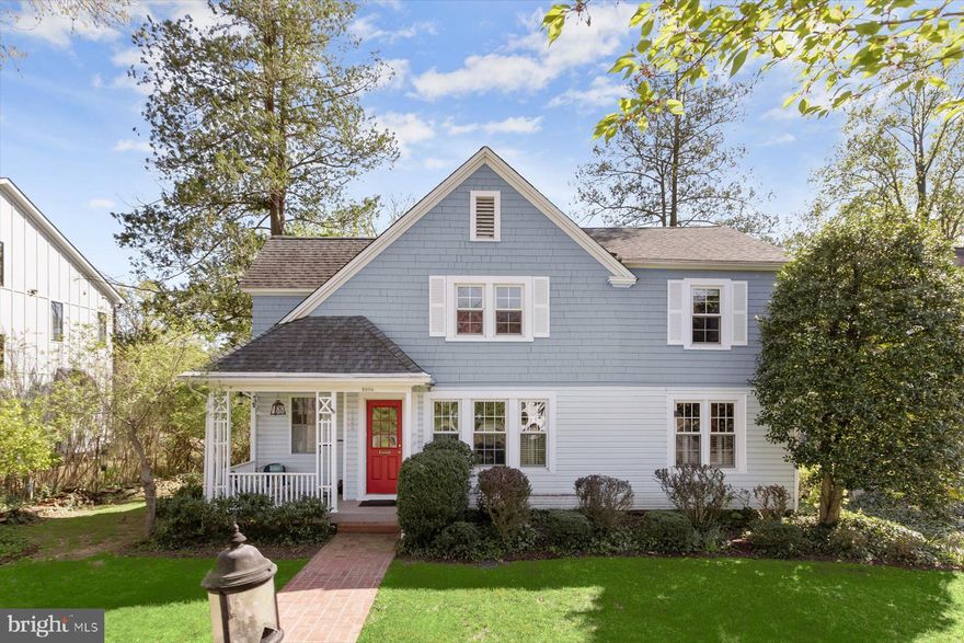 Wonderful, traditional 3 bedroom, 4 full bath Colonial on a gorgeous, 15,000 sq. ft. lot in one of Montgomery County’s most sought-after neighborhoods. Three finished levels include a spacious formal living room with fireplace on the first floor, adjoining dining room with classic moldings, and an updated kitchen with work island open to a breakfast room. A den and adjacent full bath off the kitchen plus a small office off the living room offer comfortable work and reading space. Updated, oversized windows create warm, light-filled living spaces throughout this level.
Outside, accessed from the kitchen, an expansive deck rebuilt in 2023 overlooks the large, beautiful backyard in spring bloom. This space, along with a backyard fireplace and large brick patio, allow for gracious outdoor entertaining with lovely views.
Upstairs, three bedrooms and two full baths include a large primary bedroom with two closets and updated ensuite bath with double sinks and luxury walk-in shower.  There’s a small, sunny playroom/office off the 2nd bedroom, and pull-down stairs to an attic in the third.
The bright, finished lower level, fully above ground, offers versatile space for work and play and features a family room with an exit to the brick patio and a workshop/garden room with second exit to the backyard. A full bath on this level includes a laundry area and storage space.
Just minutes to neighborhood parks, Kensington’s iconic Antique Row, the Saturday Farmers’ Market, Marc Train, and Kensington’s dynamic, downtown shopping district, this charming home puts all amenities and conveniences at your fingertips. Friendship Heights and downtown Bethesda are also just a short drive away. Great space, charm and location – have it all. Welcome home!