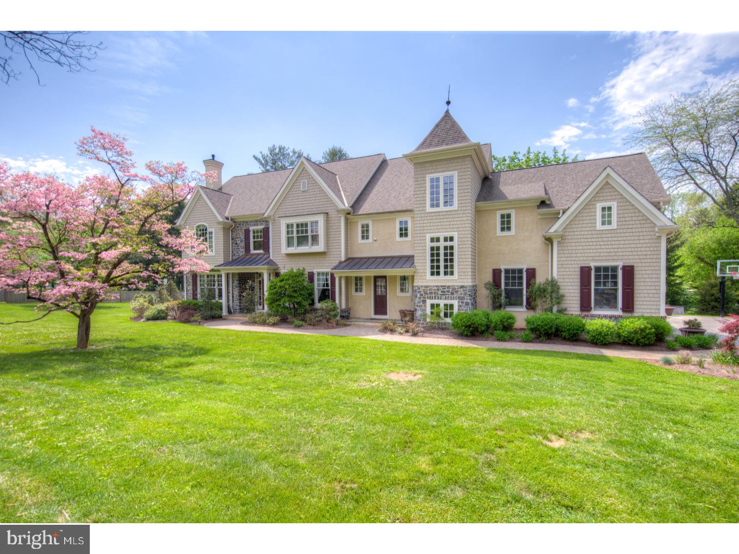 Exceptional 8 year young Peter Batchelor designed custom colonial manor home on a beautiful acre lot. Built by Welcome Home Builders, this home features quality workmanship, meticulous attention to detail, and every conceivable amenity. Exterior features include beautiful stone and stucco facade, cedar shake siding, dormer roof lines, beautiful plantings and landscaping, paver walkway, a flat fenced yard with ample room for playing ball, and flagstone patio with firepit. The current owners added a magnificent outdoor paradise which includes a maintenance free deck, louvered roof pergola with fans, Barbecue area with grill and outdoor kitchen, a hot tub, and custom lighting and sound system. Interior features include beautiful on-site finished hardwood floors, two fireplaces, custom millwork, gourmet granite kitchen with Kraft Maid cabinetry, a sunny breakfast room, spectacular fireside family room with custom media center and wet bar, private study, elegant master suite with separate sitting room/studio, 4 additional family bedrooms including an inlaw/aupair suite off the rear staircase. This home offers 6800 square feet of wonderful living space on three floors and is expandable to over 8000 by finishing the third floor and is perfect for elegant entertaining as well as active family living and is convenient to all major highways for commuting to center city and the airport, and within minutes to the EA Campus and local shopping and restaurants in the towns of Berwyn, Devon, Wayne, Newtown Square and Paoli.
