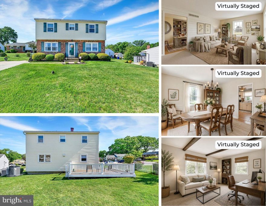 Open Saturday May 16th 12-1. Tucked away on a quiet cul-de-sac in Nottingham, 3 Eyre Court is the kind of home that simply feels right the moment you arrive. Lovingly cared for by meticulous owners, this classic 4-bedroom colonial offers the perfect blend of timeless design and everyday comfort.

Step inside to find beautiful hardwood floors that carry warmth and character throughout the home. The main level is thoughtfully designed for both living and entertaining, featuring a formal living room, a welcoming family room for relaxing evenings, a formal dining room for special gatherings, and an eat-in kitchen that serves as the heart of the home. A convenient half bath completes the main level.

Upstairs, you’ll find four generously sized bedrooms, including a spacious primary suite with its own private bath, along with a well-appointed hall bath to serve the additional bedrooms.

Outside, the cul-de-sac setting provides a sense of privacy and minimal traffic, while off-street parking adds everyday convenience. And let’s not overlook the location—within walking distance to Perry Hall High School and just minutes from shopping, dining, and major commuter routes.

This is a home that has been truly cared for—and it shows. Solid, classic, and move-in ready… the kind of opportunity that doesn’t come around often.

UPDATES:  Roof 2025, HVAC w/air scrubber 2016, Water Proofing, Sump pump w/water backup system 2023,  Exterior Stucco 2022, Water Heater 2017, Electrical Panel 2016, Smoke Detector 2018, Garbage Disposal 2022,  Washer & Dryer  2019, Gas Range 2011, Range Hood 2017, Dishwasher 2015.