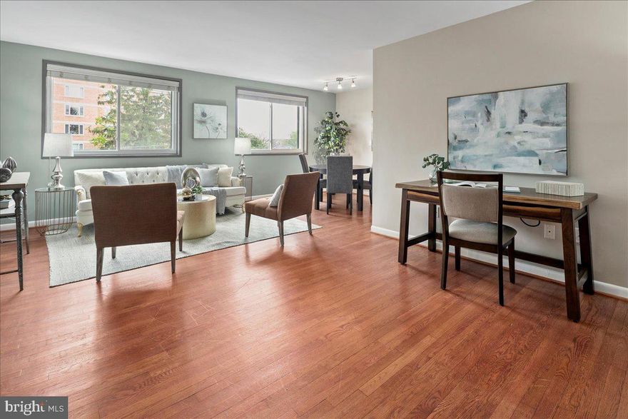 Unbeatable value with over 700 Sqft, this 1BR condo boasts bright east-facing views, work-from-home space, designated dining area, two oversized walk-in closets, parking, a deeded storage unit and all walkable to the Courthouse metro.

WHAT MAKES THIS AN EXCEPTIONAL CONDO? Recent updates include BOSCH Dishwasher 2024, microwave 2022, bathroom vanity 2022, blinds 2023, new windows installed in 2013, freshly painted in 2024 and kitchen beautifully renovated with added cabinet and countertop.

WHAT MAKES THIS COMMUNITY STAND OUT? The Adams House is a quaint community with peaceful cul-de-sac living, while also situated in a highly walkable location. Amenities include laundry facilities, roof deck, fitness room, parking and storage rooms. The sale includes two parking spaces in the community parking lot and plenty of guest parking, and one large deeded storage unit. All Utilities (electric, gas, water) are included in the condo fee $505. The units do not have water heaters or HVAC units for stress-free home ownership.

A PREMIER LOCATION Exceptional location with endless restaurants and bars, fitness studios, shopping, MOM's Organic Market and parks. Stroll to the Courthouse Farmers Market or across the Key Bridge to Georgetown, or jog/bike the Mount Vernon Trail with scenic vistas of the Potomac and Washington. Easy drive to Washington DC, Tysons, Pentagon, Amazon HQ2, two airports, and all major Northern VA commuting routes.

INVESTMENT PROPERTY This is an attractive, affordable investment opportunity with the condo having no rental cap and monthly rent projected at $2,000+/month

OPEN HOUSE - Sunday the 27th from 12pm-2pm