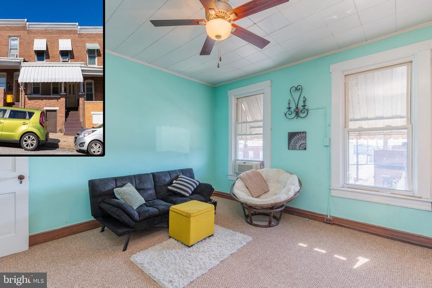 Zoned B-1, Would work great for someone wanting to start a business/office and live there. Upstairs unit is currently rented for $1,100 a month to month....could stay or go. One bedroom one bath on each level. Washer ,dryer, stove, and refrigerator on each level. Upper unit has an enclosed porch for storage, and an open back deck. Fenced in private concrete yard, great place for raised garden beds. New back steps installed 2018. First level, bamboo floors to vinyl in newer kitchen, vinyl in kitchen and bath. Exposed brick on many walls. Spacious living areas. Finished Basement walk out to street, studio apartment with faux painted throughout, large laundry room and old coal room for extra storage. Upstairs unit separately metered. New electric and plumbing work done between 2005&2007. Recently painted awning and outside brick. Close to shops, dining, and universities.