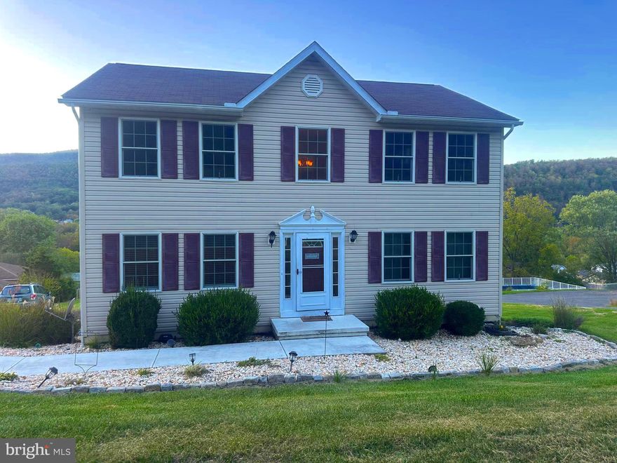 Prepare to be amazed!! This 2007 Foxcraft built home checks all the boxes and is ready for a new owner to call it HOME! There are picturesque views from the back deck as they overlook the above ground pool and into the mountains!  The main level features a dining room, living room, half bath, kitchen with an island and a large family room with French doors to the deck.  Appliances all convey and are only 3 years old. There is an oversized primary bedroom upstairs that has a walk in closet and full bathroom.  Two other bedrooms are located upstairs with another full bathroom.  The basement is partially finished and could be used as a rec room or 4th bedroom.  There is a full bath and laundry in the basement.  There is a paved driveway that leads to the rear of the house.

The furnace, central air unit and hot water tank are 2 years old.  Carpet is a year old. There is a 10x20 shed and a 12x16 shed in the back yard along with the above ground pool which is only 3 years old.  The top deck was put on last year. It has Anderson windows and the roof was recently sealed.