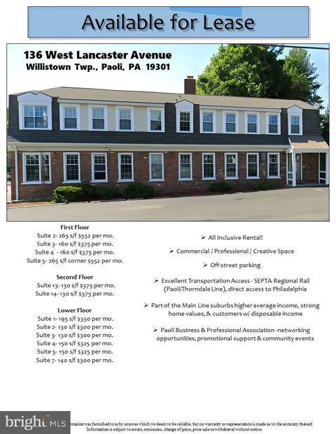 Photo of 136 W Lancaster Avenue, PAOLI, PA 19301 (MLS # PACT2111780)
