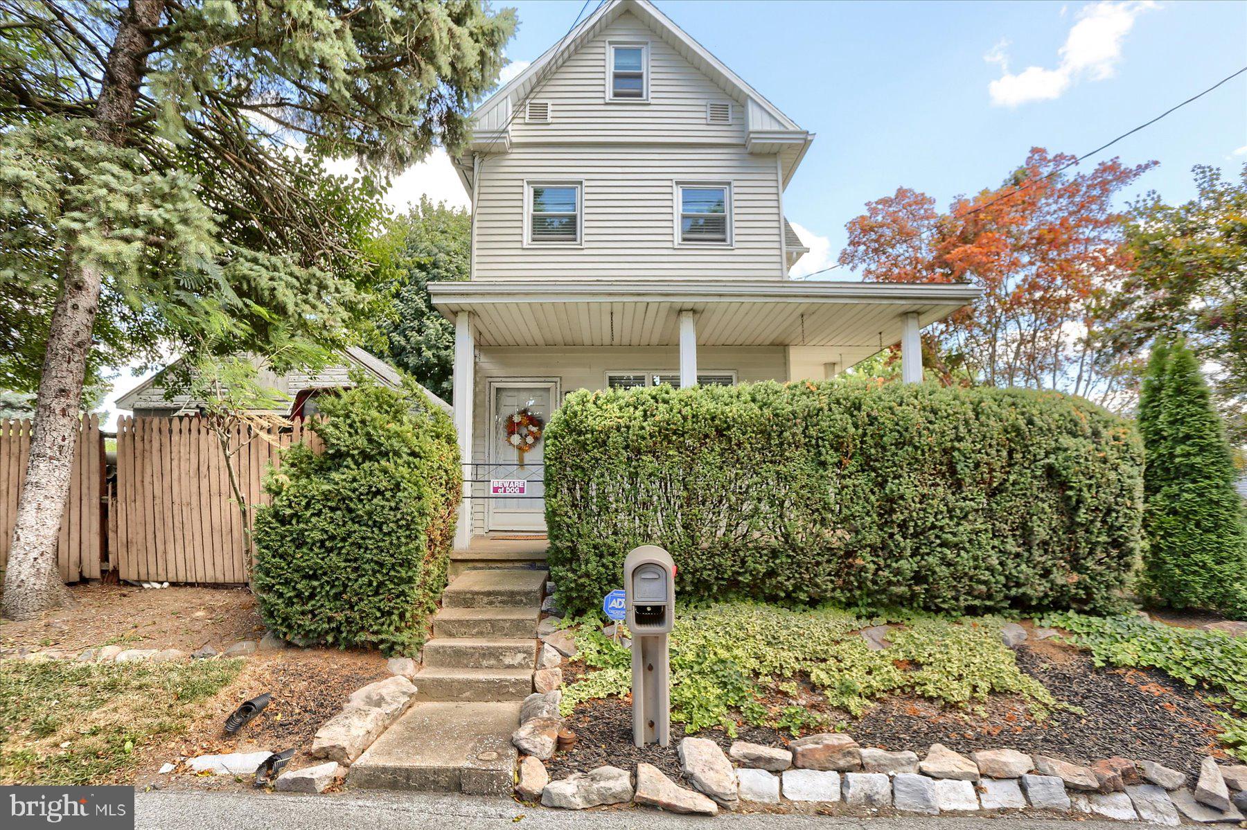 Your wait is finally over. When is the last time you found a single 3BR, 2.5 bath, with 2600 sq ft, a fenced backyard complete with a brick pizza oven in an outdoor kitchen, a "Man Cave" shed, and a great side porch for relaxing this fall, all for under 300K. If you want a home that shows pride of ownership, then step right up. Roof 2016, windows (all but 3) 2018. The first floor had wonderful additions of a laundry room with a prep sink, a half bath, a sunroom and family room. The family room features a gas space heater with hearth area that can comfortably heat this home because of the high R insulation factor. This home has been lovingly, completely remodeled in the 42 years it has been under the care of its owner. The time has come for this home to find its new owner to enjoy all the love that has been poured into it. Living is a dream with everything this home offers. Do not let this be the one that got away. This home is impeccably clean and move-in ready. Schedule your private tour today.