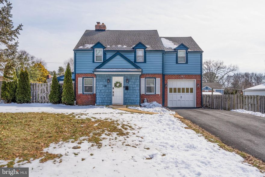 Welcome to 32 Riverside Drive in the heart of Bellefonte. This beautifully maintained Colonial blends timeless charm with thoughtful modern updates, offering 4 bedrooms, 2.5 baths, a 1-car garage  and comfortable living. Step inside to a semi-open first floor designed for both everyday living and effortless entertaining. The spacious front living room is anchored by a stunning fireplace that instantly makes you feel at home. The upgraded kitchen is a true standout, featuring custom cabinetry, quartz countertops, a tiled backsplash, stainless steel appliances, and seamless flow into the dining room, making gatherings easy and inviting. A convenient powder room and a bright, cozy sunroom complete the main level — the perfect space to relax with your morning coffee or unwind at the end of the day. Love to entertain? French doors lead to a backyard built for hosting, complete with a deck, patio, fully fenced yard, and a shed with electric. Whether it’s summer barbecues, fall firepit nights, or space for pets to play, this backyard delivers. Upstairs, you’ll find four generously sized bedrooms. The primary suite offers a private ensuite bath with a stand-up shower. The hall bath features a truly unique custom shower/tub combination and distinctive shower doors you won’t see anywhere else. A memorable design touch buyers will appreciate. The full basement adds valuable bonus space perfect for a media room, exercise area, play space, laundry, and generous storage. Thoughtfully completed updates offer true peace of mind, featuring a newly recoated and expanded driveway (2025), freshly painted siding (2025), replacement windows (2022–2023), water heater (2018), deck and patio (2018), roof (2016), shed (2016), HVAC system (2012), a new electrical panel, and the addition of a sump pump. Located in the charming and walkable Town of Bellefonte, residents enjoy weekly trash service and easy access to Brandywine Blvd’s boutique shops and the popular Bellefonte Café. Commuters will appreciate quick access to I-95, I-295, and I-495, and you’re just 25 minutes from Philadelphia. This home offers the perfect combination of location, updates, character, and lifestyle. Schedule your private tour today and see everything this beauty offers.