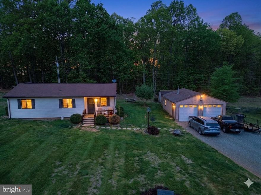 Welcome home to this charming and versatile 3-bedroom, 2-bathroom rancher nestled in the heart of scenic Louisa County. Designed for easy, one-level living, the interior features beautiful hardwood floors throughout most of the home, providing a warm and timeless feel. While the home is ready for its next chapter, it offers a wonderful opportunity to build equity with a little bit of TLC and your personal touch. With no HOA to restrict your vision, this property offers the freedom and privacy you’ve been searching for.

Outdoor enthusiasts and hobbyists will find their paradise here, starting with nearly 1,000 square feet of garage space—perfect for a workshop, car collection, or massive storage. The grounds are fully equipped for a mini-farm or homestead, featuring a fenced area ready for your livestock and two additional sheds for all your tools and equipment. For those seeking even more room to roam, an adjacent .69-acre parcel is also available for sale, offering the perfect chance to expand your footprint for family, gardens, or additional animals. Whether you’re looking to start a hobby farm or simply want a quiet retreat with room to breathe, this property combines functional rural living with endless potential.